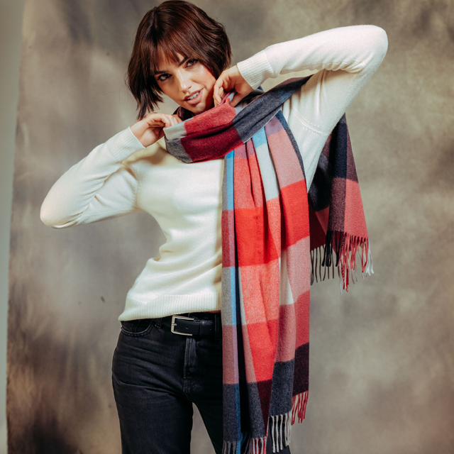 Joshua Ellis 70×190 大判カシミヤストール CPG52510【UNISEX