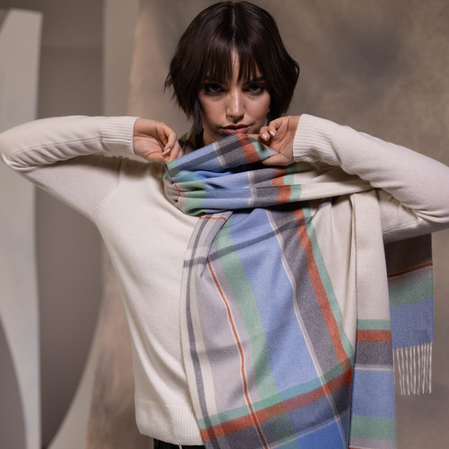 Joshua Ellis 50×190 カシミヤストール CPG52521【UNISEX】| MASHIMO&CO