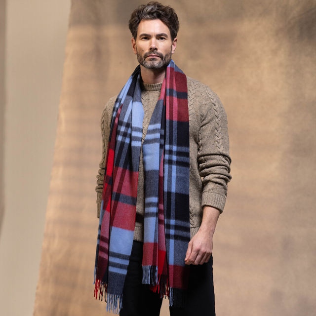 Joshua Ellis 70×190 大判カシミヤストール CPG52543【UNISEX