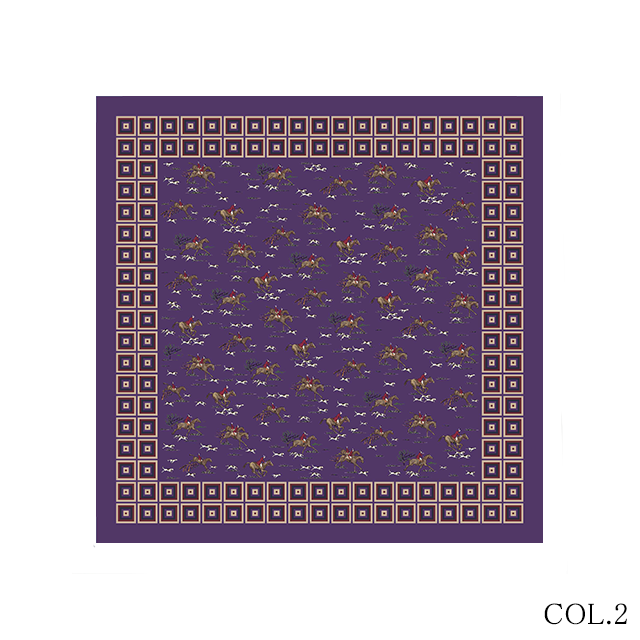 VINCENZO MIOZZA 65×65 カシミヤシルク スカーフ JF040197