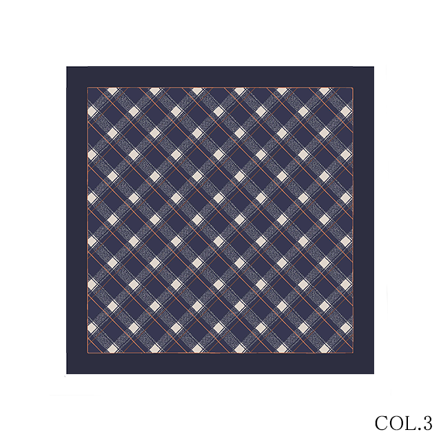 VINCENZO MIOZZA 65×65 カシミヤシルク スカーフ JF040203