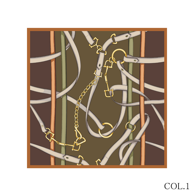 VINCENZO MIOZZA 65×65 カシミヤシルク スカーフ JF049497 【UNISEX