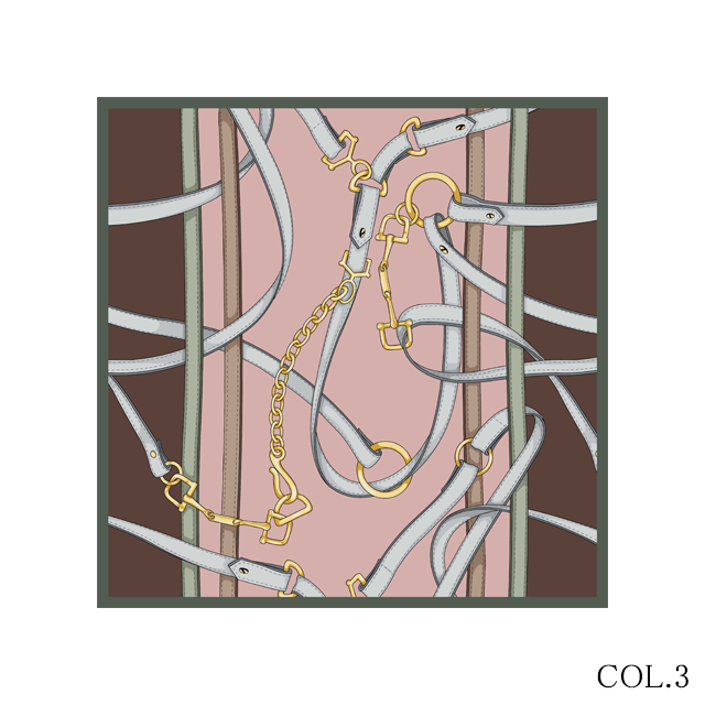 VINCENZO MIOZZA 65×65 カシミヤシルク スカーフ JF049497 【UNISEX