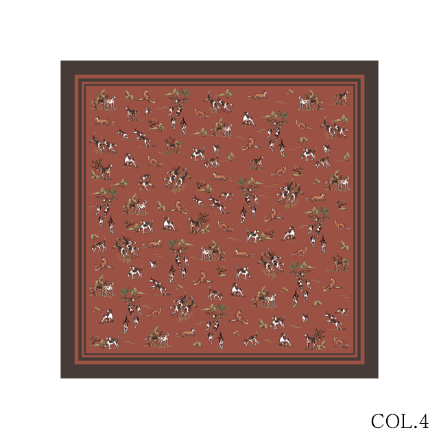 VINCENZO MIOZZA 65×65 カシミヤシルク スカーフ JF049518 【UNISEX