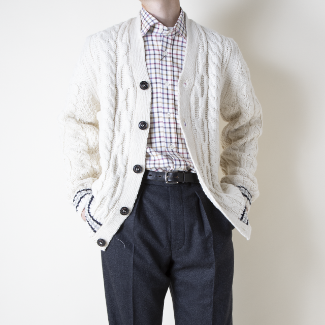 美品 ONC MERINO サイズ5 WHITE オーガニックコットン強撚ギャバ / U.S.アーミーチノトラウザー