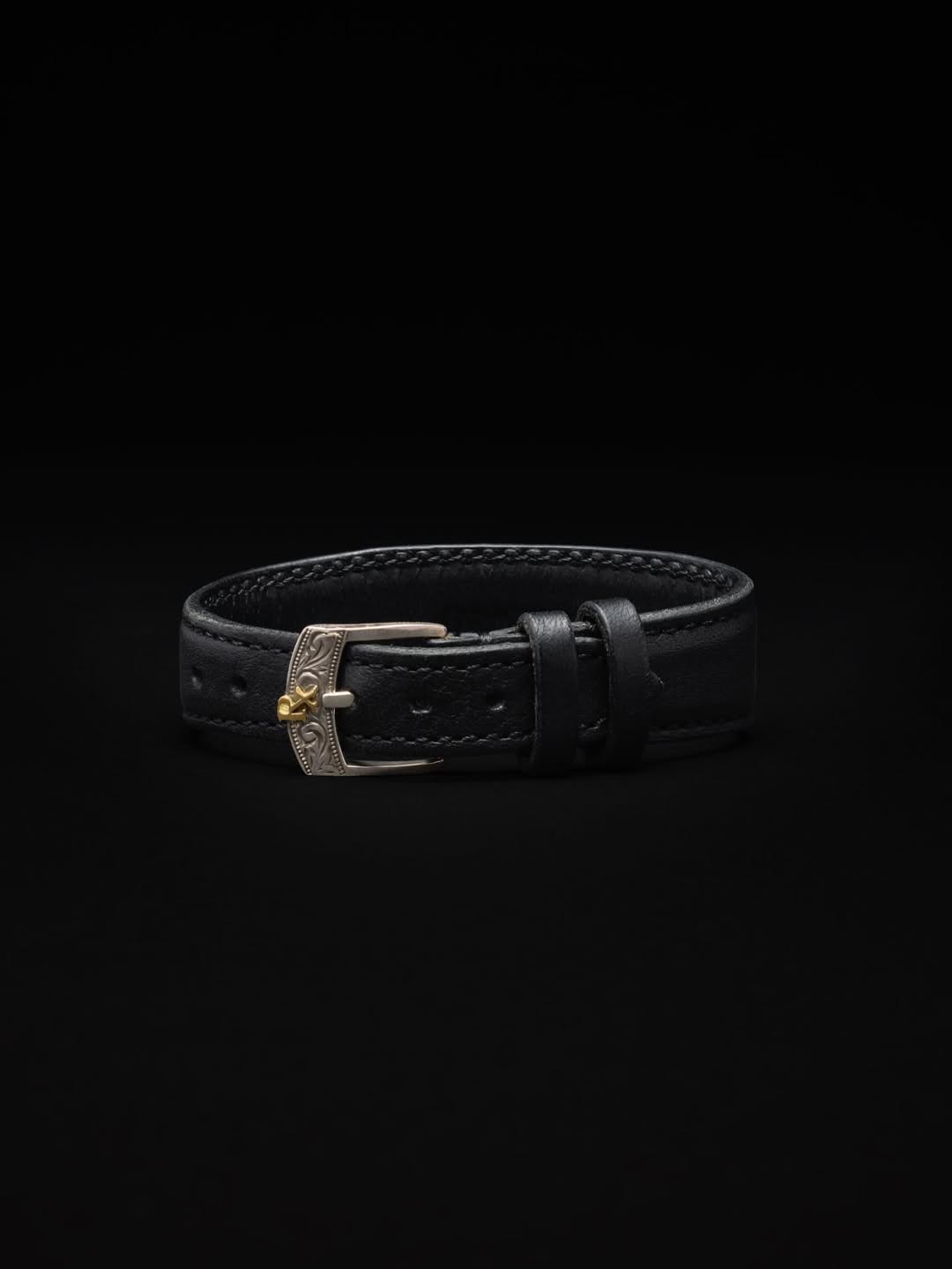 ANTIDOTE BUYERS CLUB　　「Leather Bracelet(Silver x Gold)」　SILVER950 × GOLD K18 レザーブレスレット