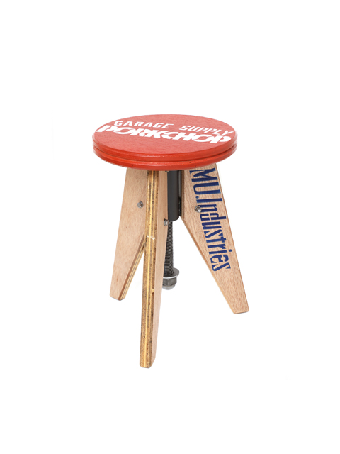 【 Restock Item！】PORKCHOP GARAGE SUPPLY × MU.Industries　　　「ADJUSTABLE PORK STOOL 〈LOW〉 」 　スツール