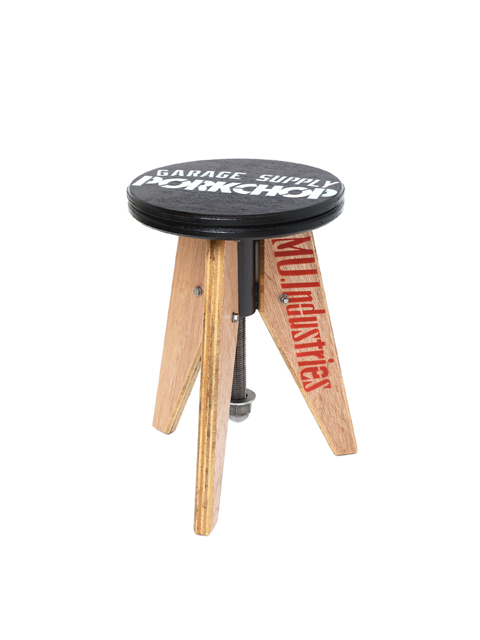 【 Restock Item！】PORKCHOP GARAGE SUPPLY × MU.Industries　　　「ADJUSTABLE PORK STOOL 〈LOW〉 」 　スツール