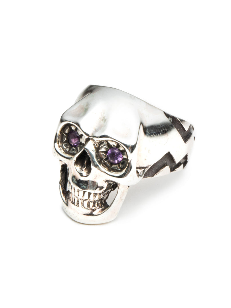 CALEE スカルリング　12号 当時物 CALEE × D.O.D 「LUCKY SKULL RING ＜AMETHYST＞ 」 SILVER925製 リング