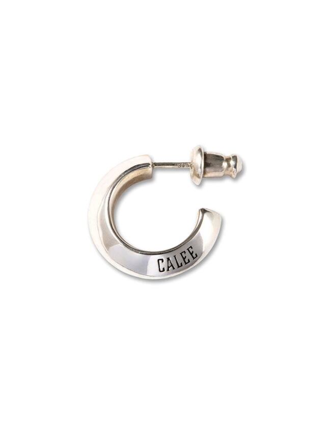 CALEE 「LOGO ROLL PIERCE ＜REGULAR＞」 SILVER 925製 ロールタイプピアス