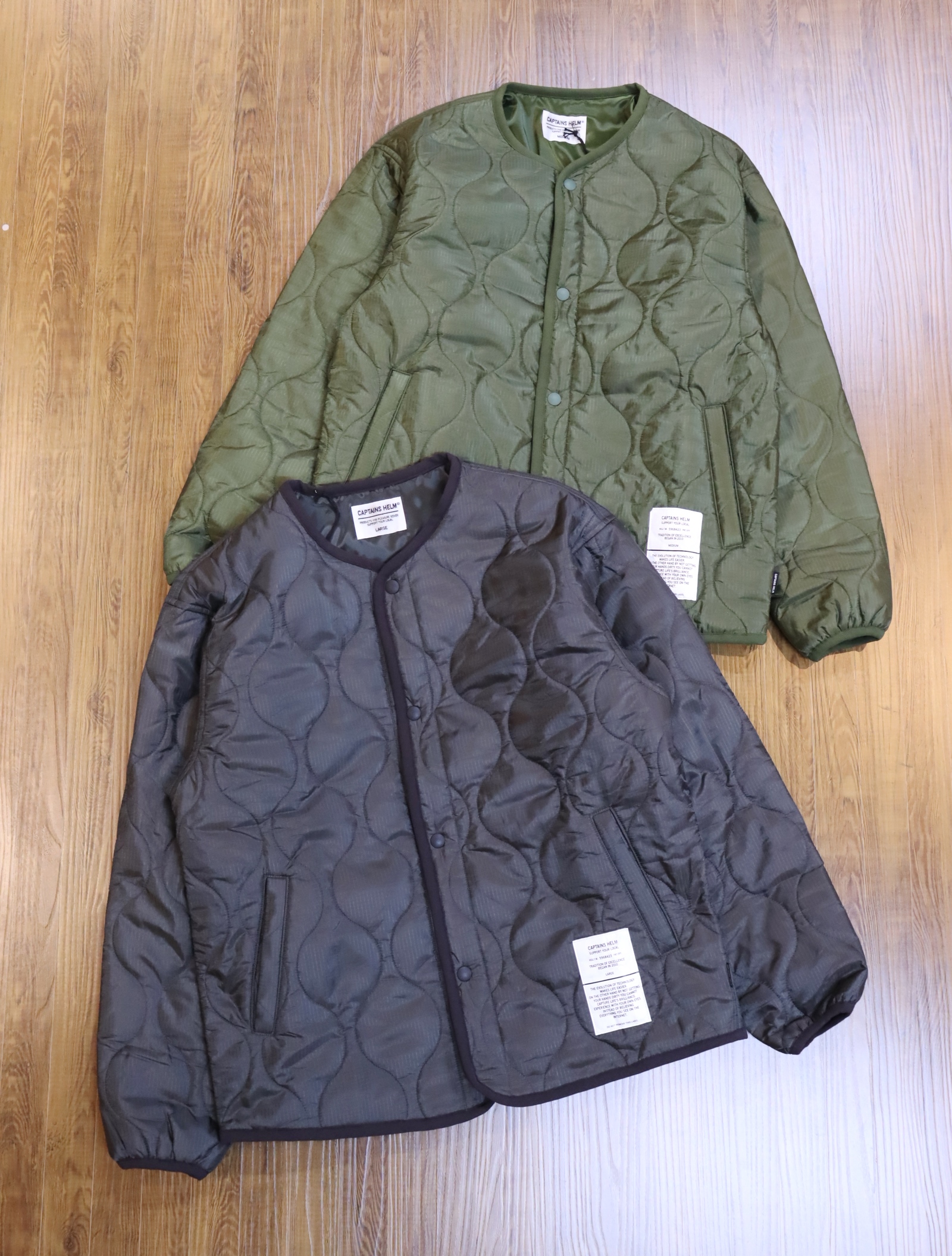 CAPTAINS HELM　　「#QUILTING LINER JACKET」  ナイロンキルティング ライナージャケット