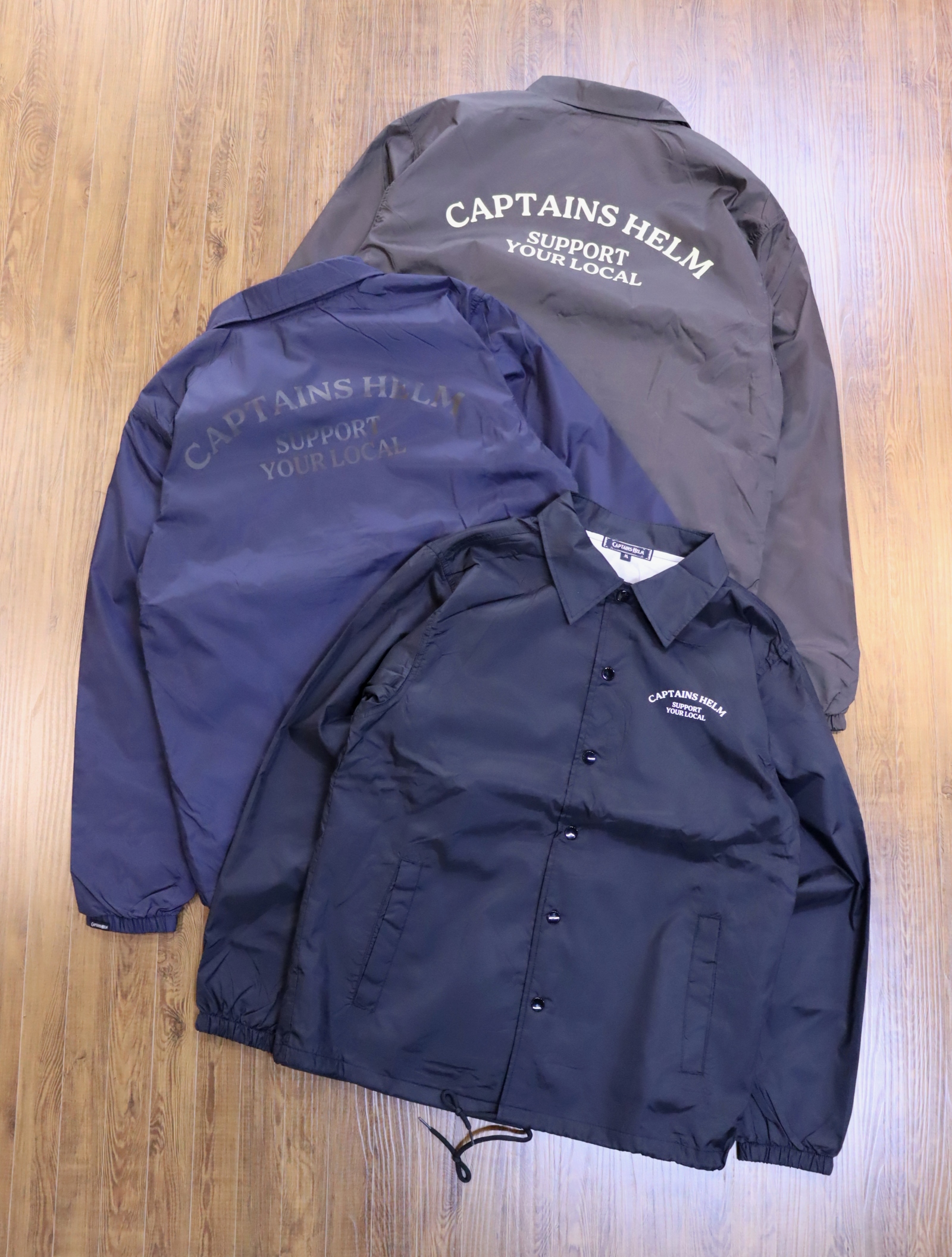 CAPTAINS HELM　　「#SAVAGE LOGO COACH JKT 」  　ナイロン コーチジャケット