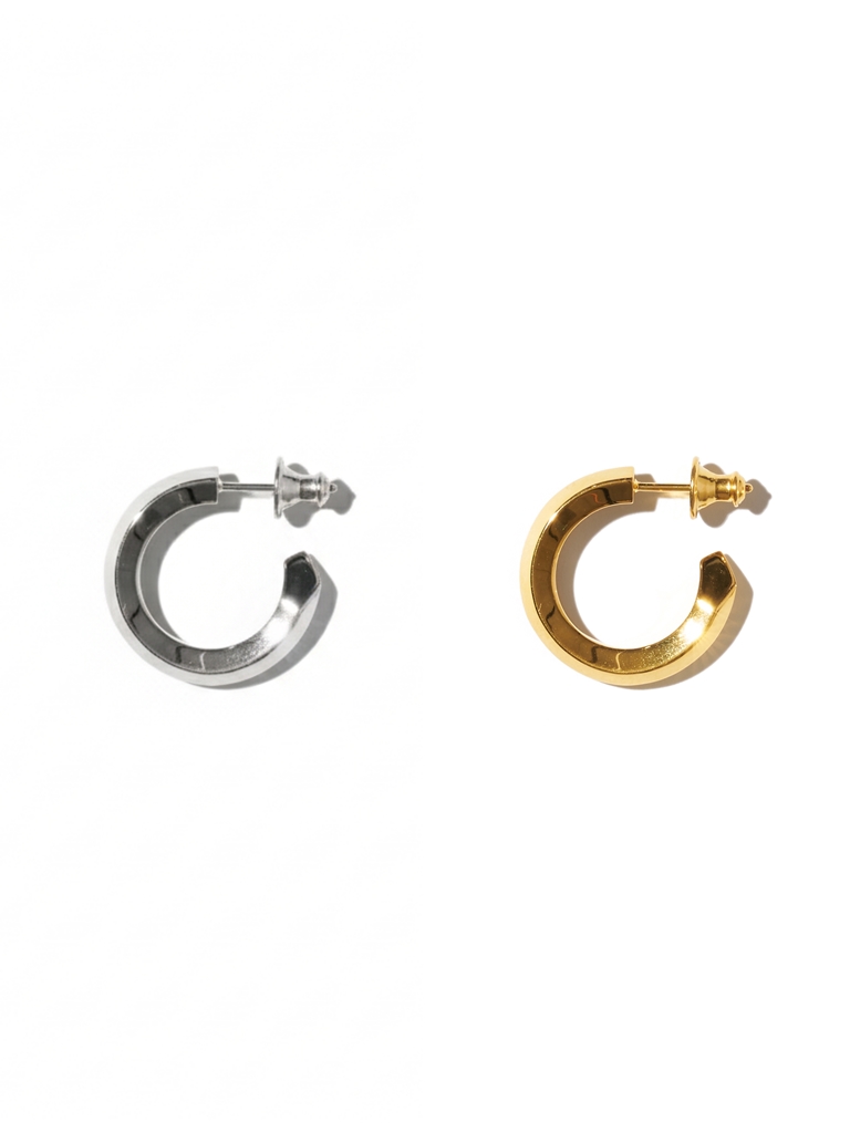 CAREERING × DELUXE　「PENTAGON 501」　SILVER925製　ロールピアス