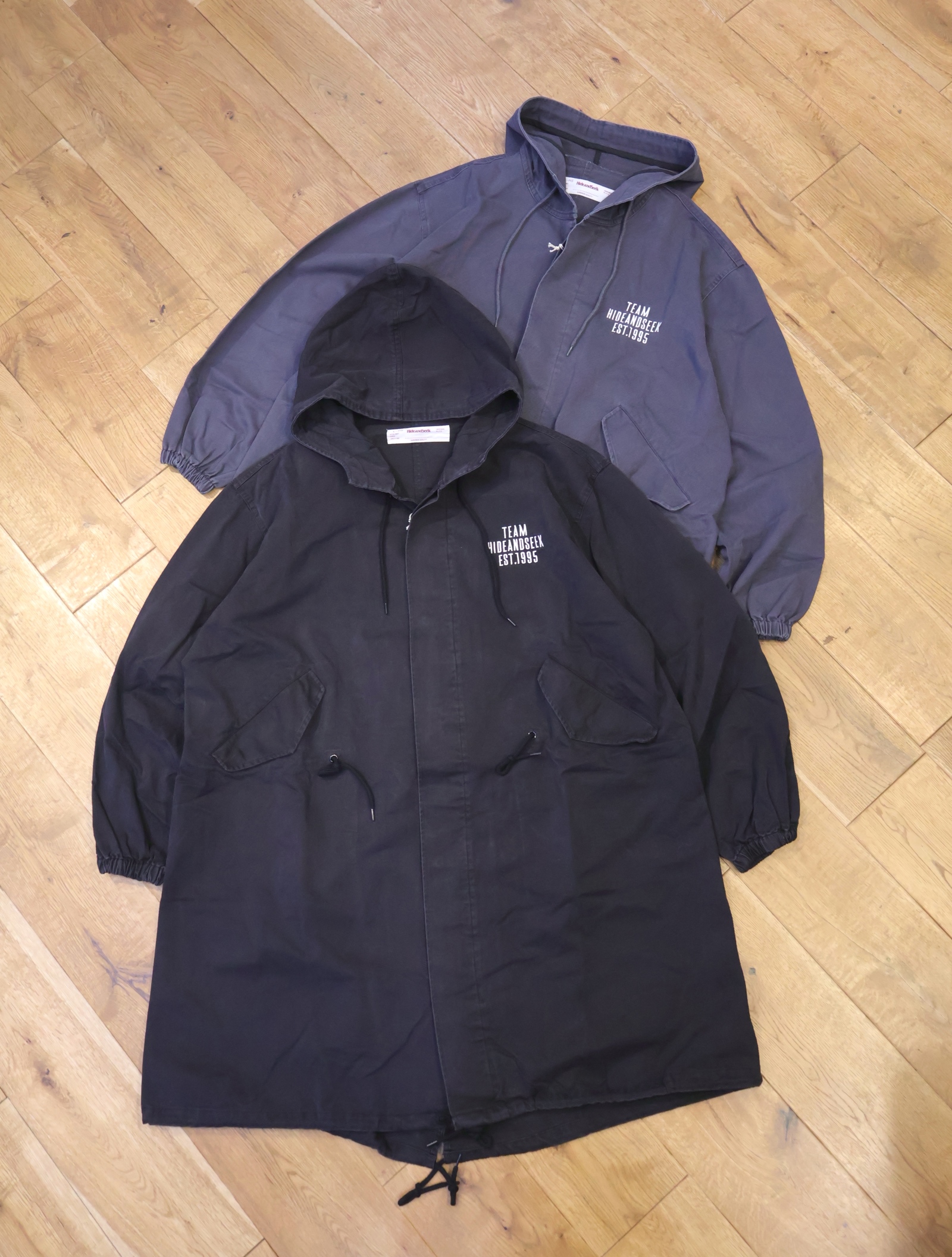 Hide and Seek　「Washed Snow Parka」　ユーズド加工 スノーパーカー