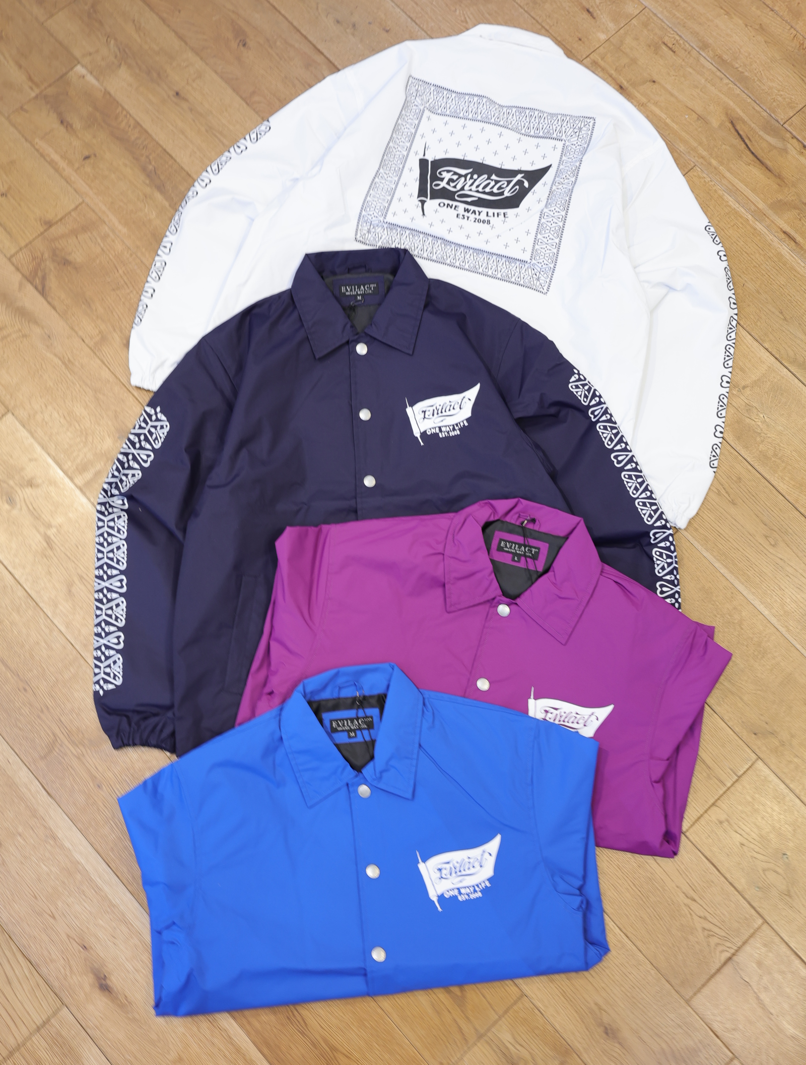 EVILACT 　　「BANDANA COACH JKT」　2レイヤー コーチジャケット