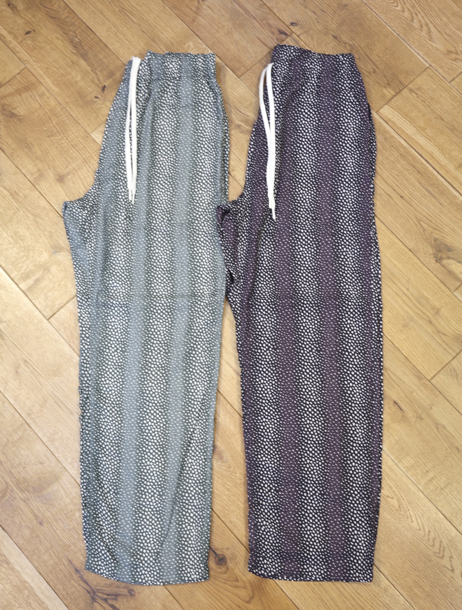 CALEE　　「STRIPE PATTERN RELAX PANTS」　レーヨン イージーパンツ