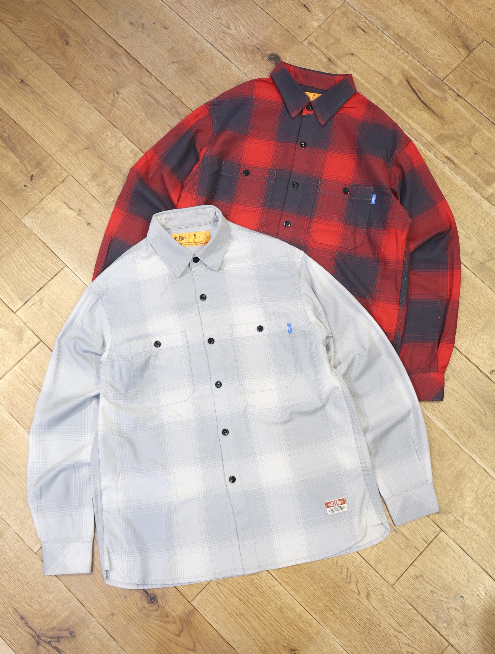 CHALLENGER　「L/S SHADOW CHECK SHIRT」　レギュラーカラーチェックシャツ