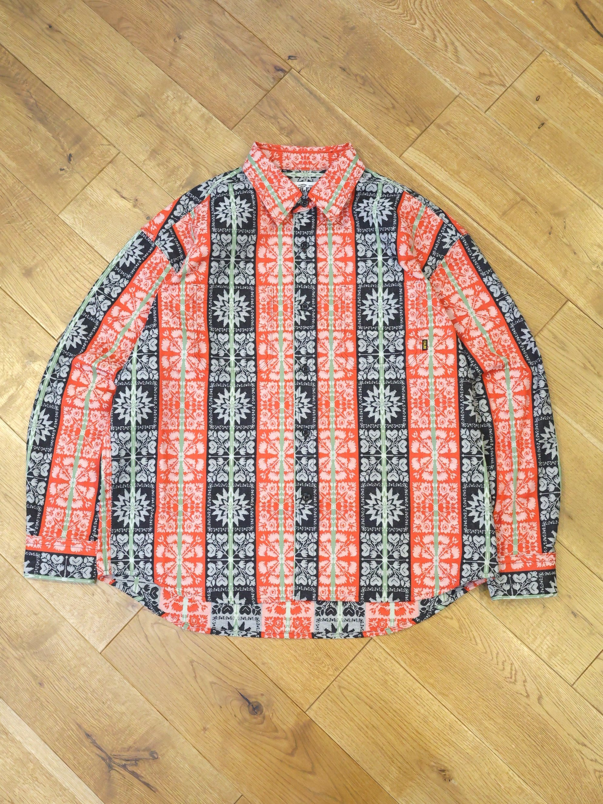 CALEE 　「JACQUARD L/S SH」  ジャガードロングスリーブシャツ