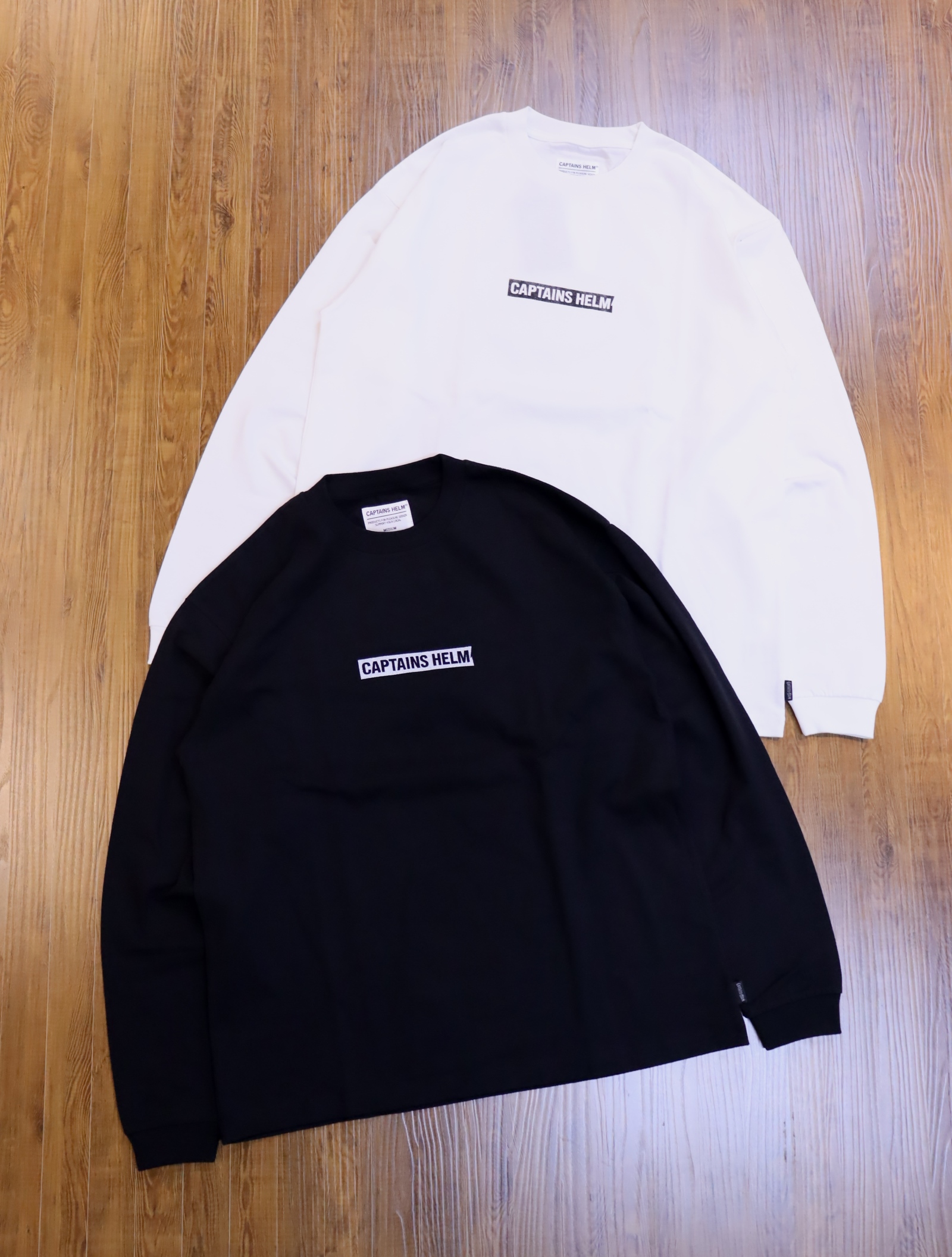 CAPTAINS HELM　　「#FADED TAPE LOGO LS TEE」  　ロングスリーブプリントティーシャツ