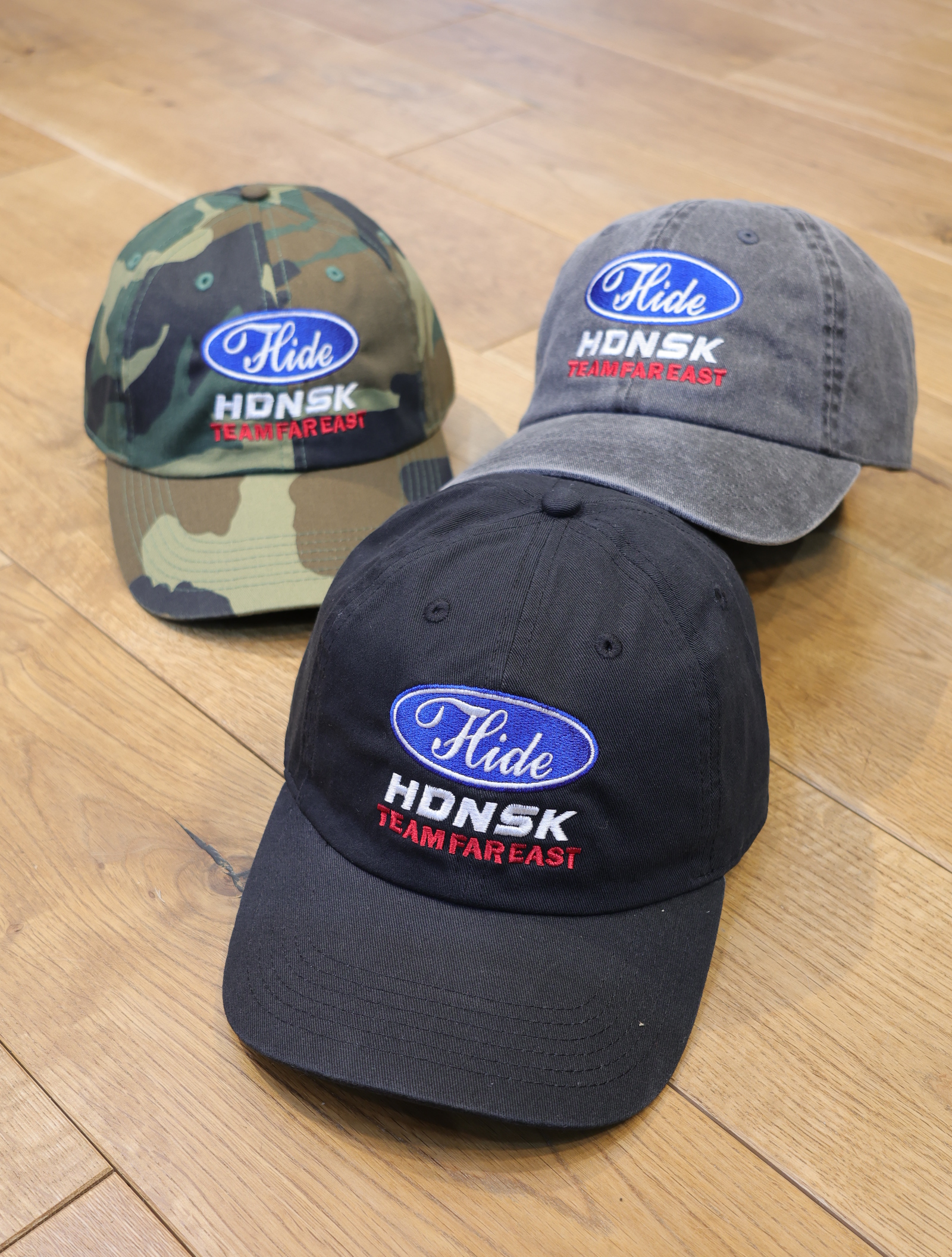 Hide and Seek　「HDNSK CAP」　6パネル ベースボールキャップ