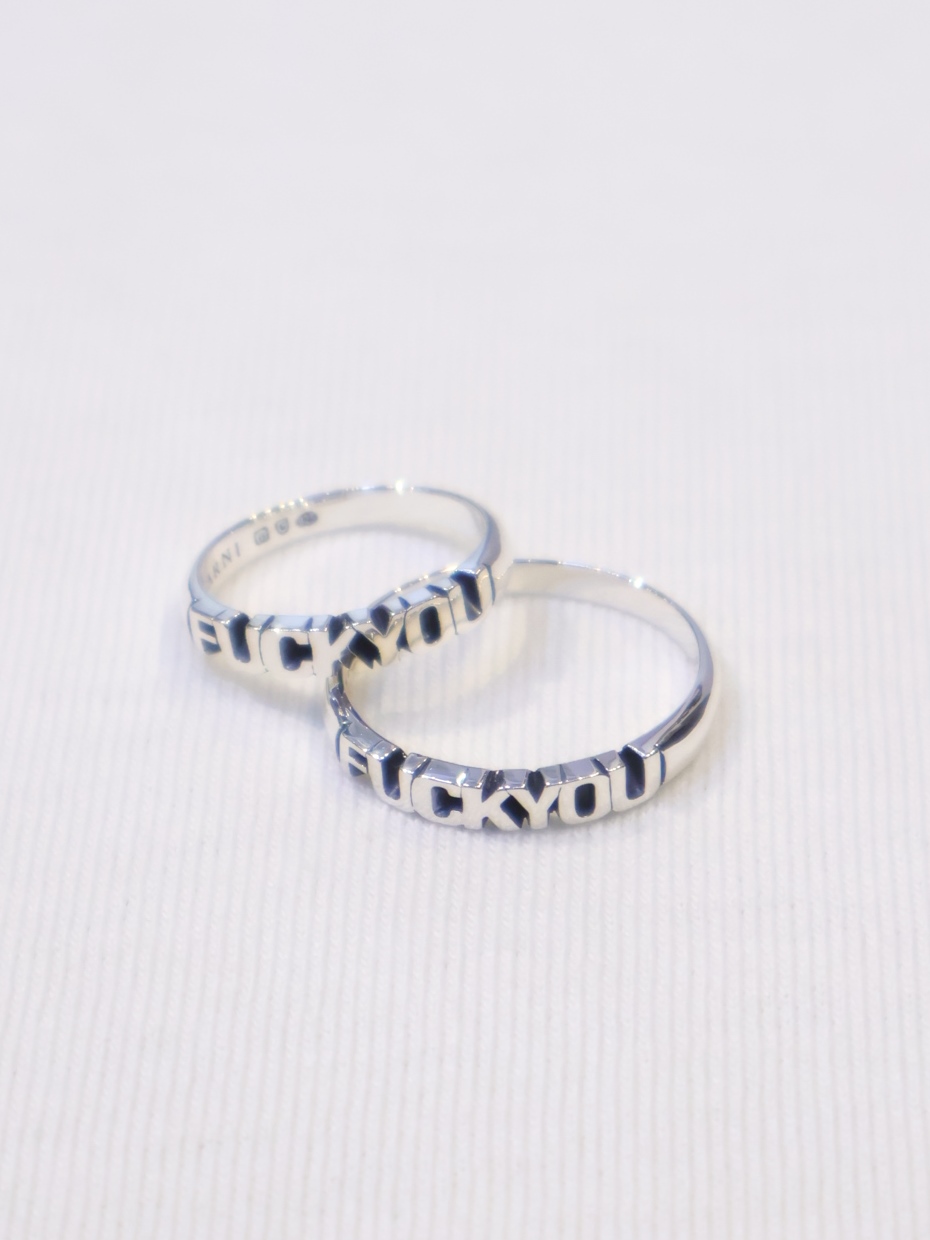 GARNI × Black Weirdos  「FUCKYOU Ring」　SILVER925製 リング