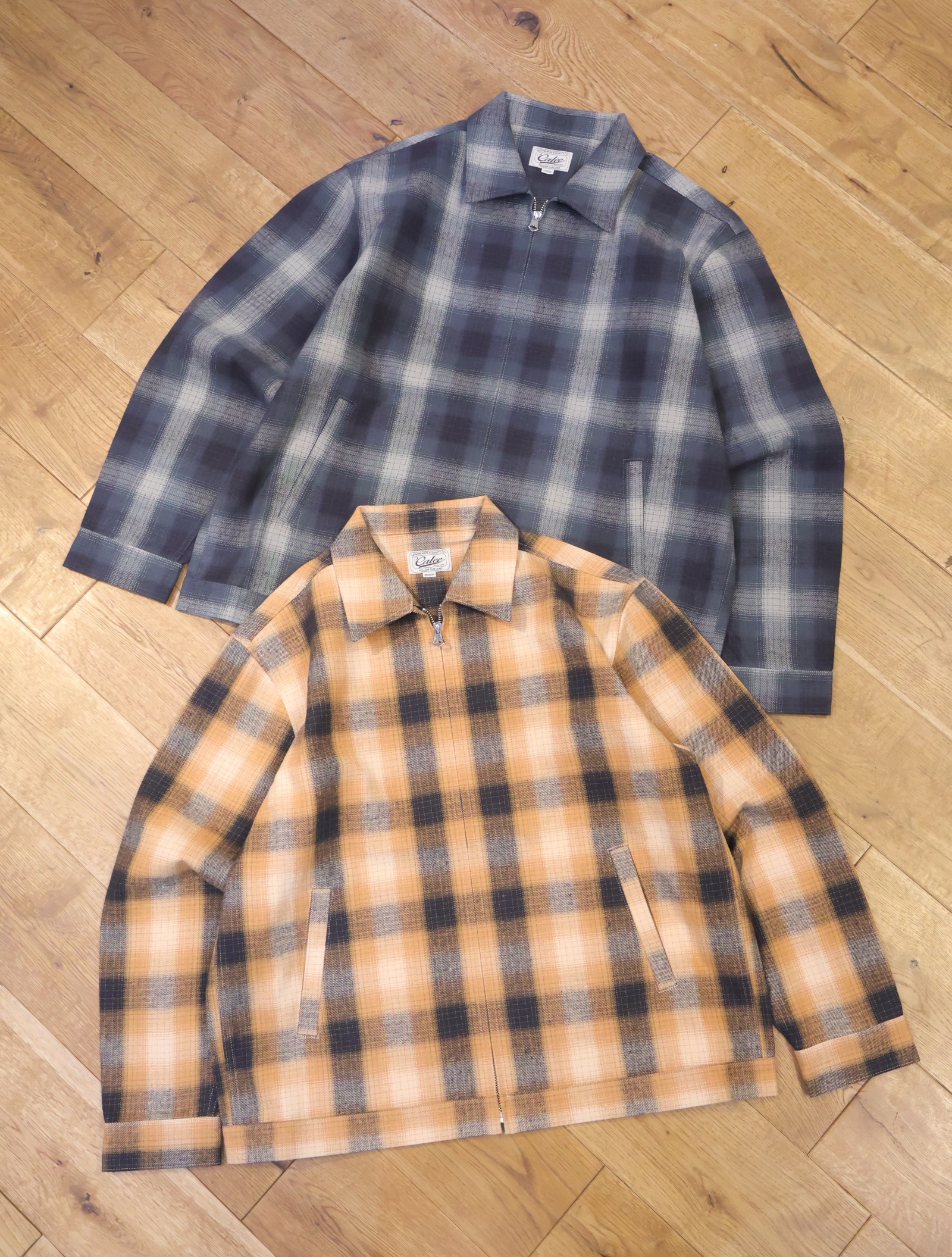 CALEE　「OMBRE CHECK SWINGTOP」  オンブレーチェックスウィングトップ