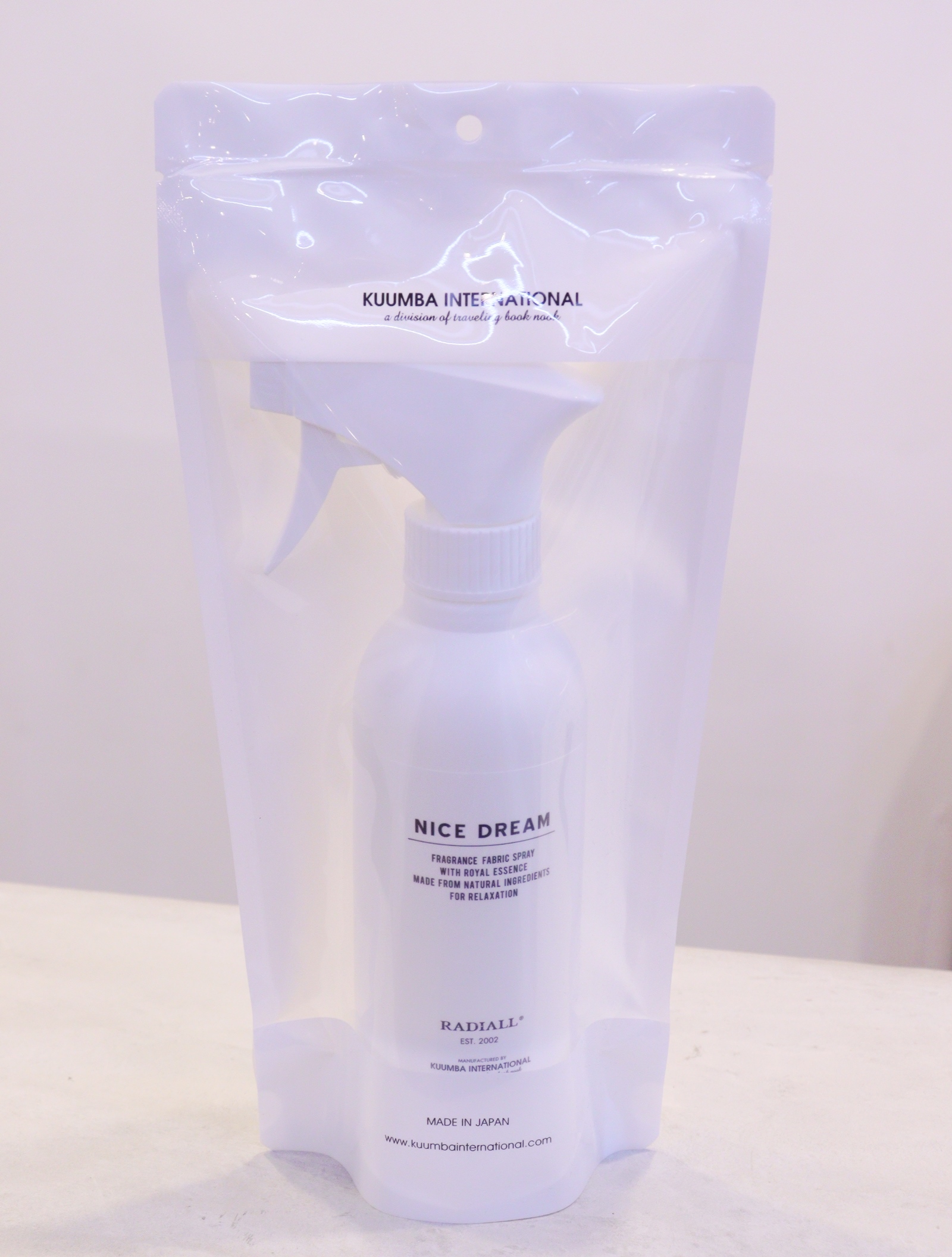 RADIALL × KUUMBA 　　　「NICE DREAM - FABRIC SPRAY」　　オリジナルファブリックスプレー