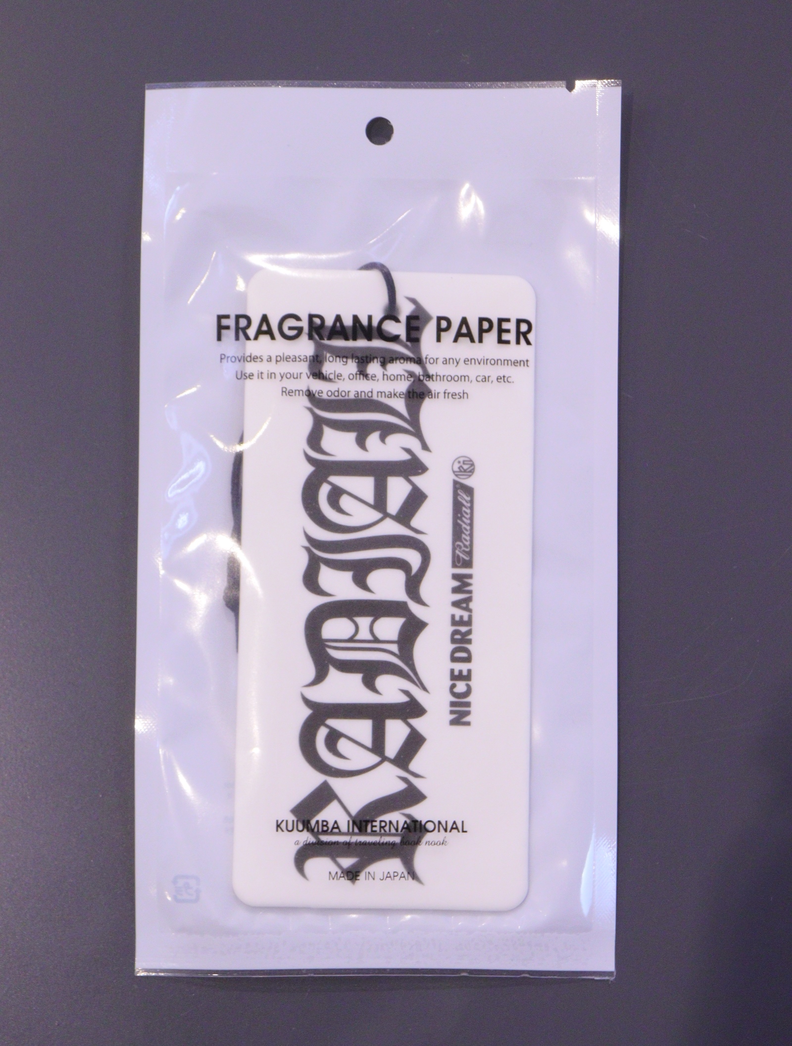 RADIALL × KUUMBA 　　　「NICE DREAM - FRAGRANCE PAPER」　　フレグランスペーパー
