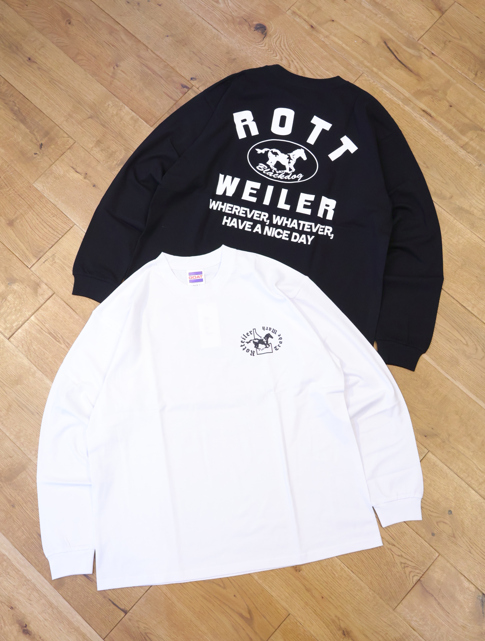 ROTTWEILER　　　「HORSE LS TEE」 　プリント ロングスリーブティーシャツ
