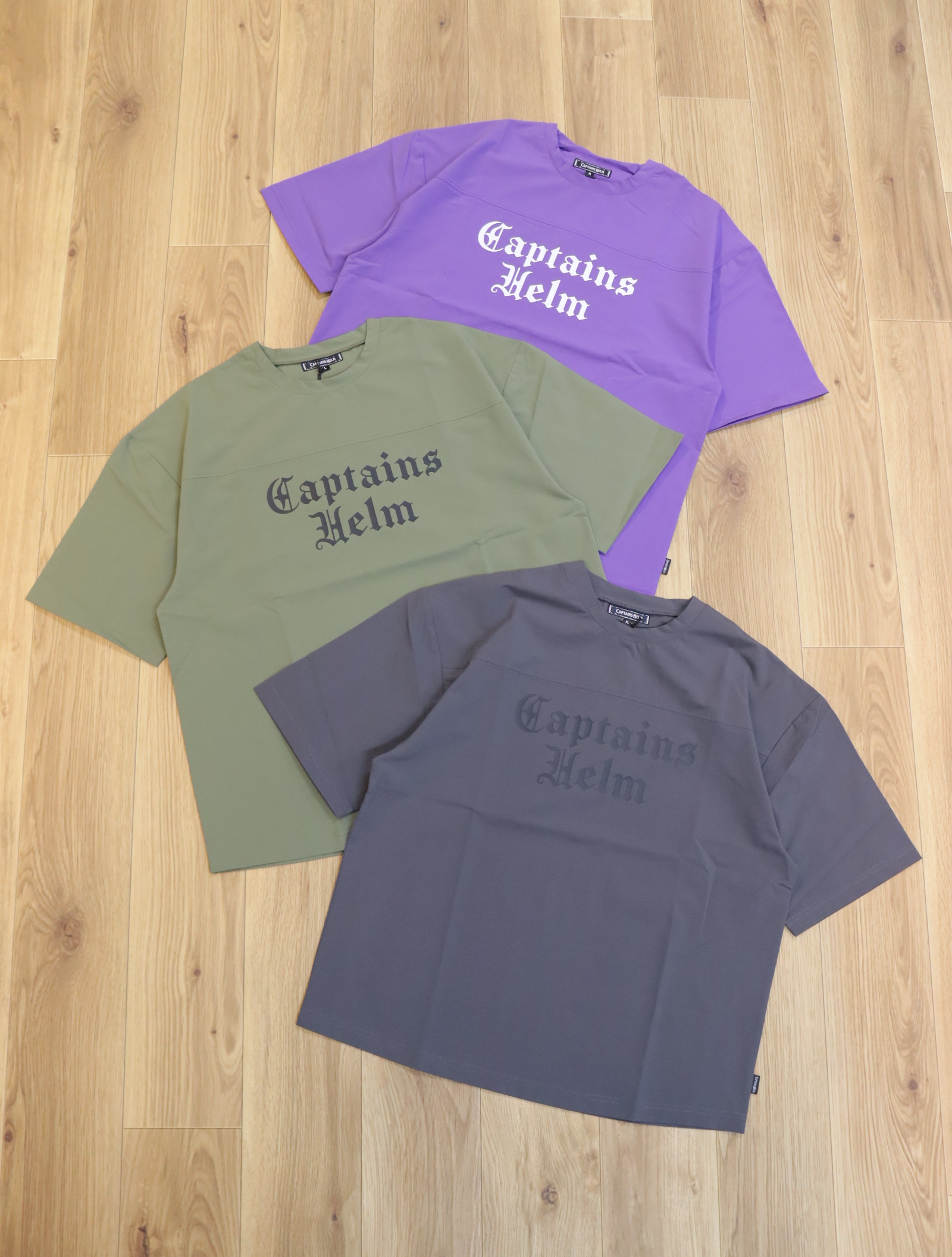 CAPTAINS HELM　　「#UV&DRY FOOTBALL TEE」  　ドライストレッチ フットボールティーシャツ