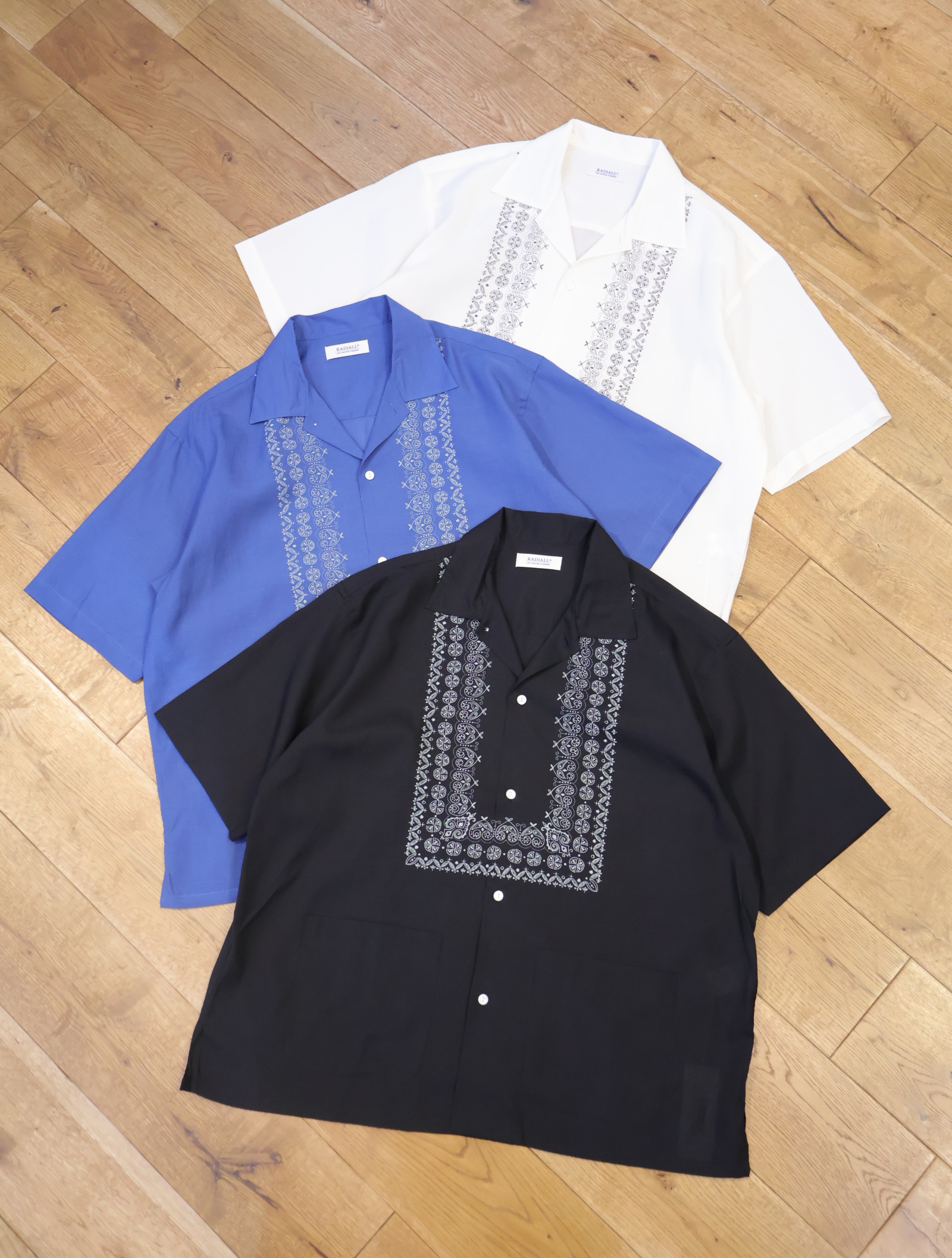 RADIALL　　「NATIVE LEI - OPEN COLLARED SHIRT S/S」　 オープンカラーシャツ