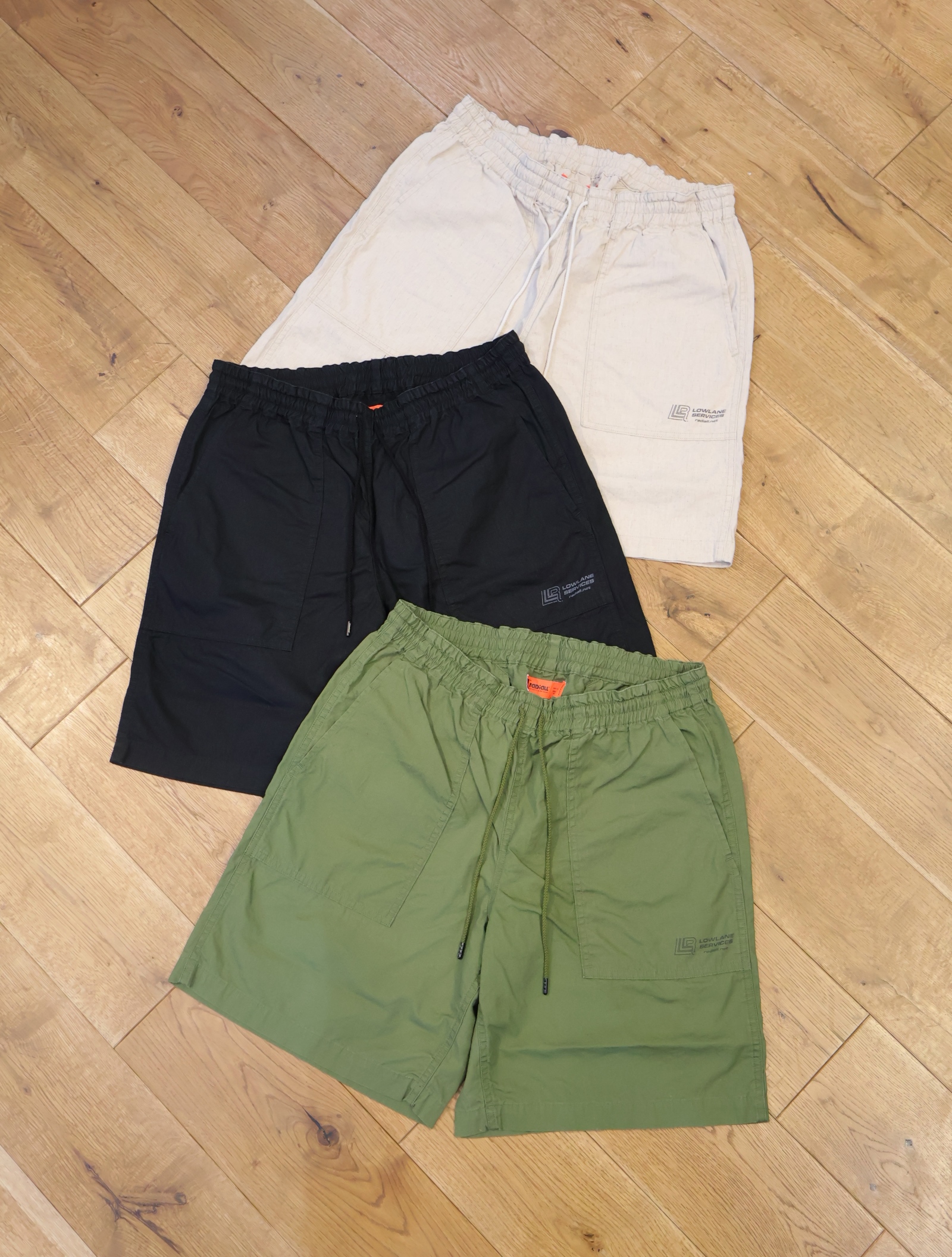 RADIALL　　「SURFIN BIRD- STRAIGHT FIT EASY SHORTS」　　ベイカーイージーショーツ