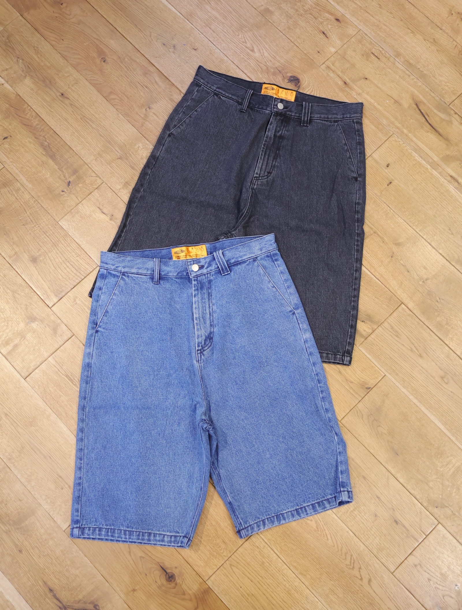 CHALLENGER 　「BAGGY SHORTS ＜WASH＞」　ウォッシュ加工バギーデニムショーツ