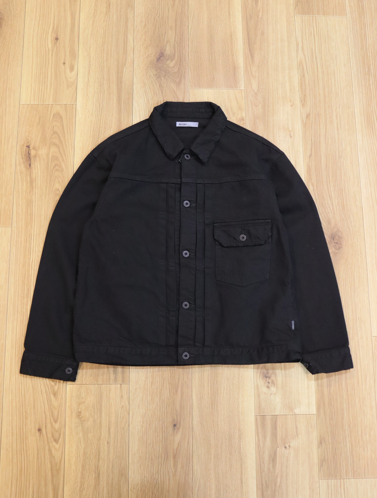 NEEDBY heritage × CAPTAINS HELM　　「#BLACK OUT RELAX DENIM JKT」  　1stタイプ デニムジャケット