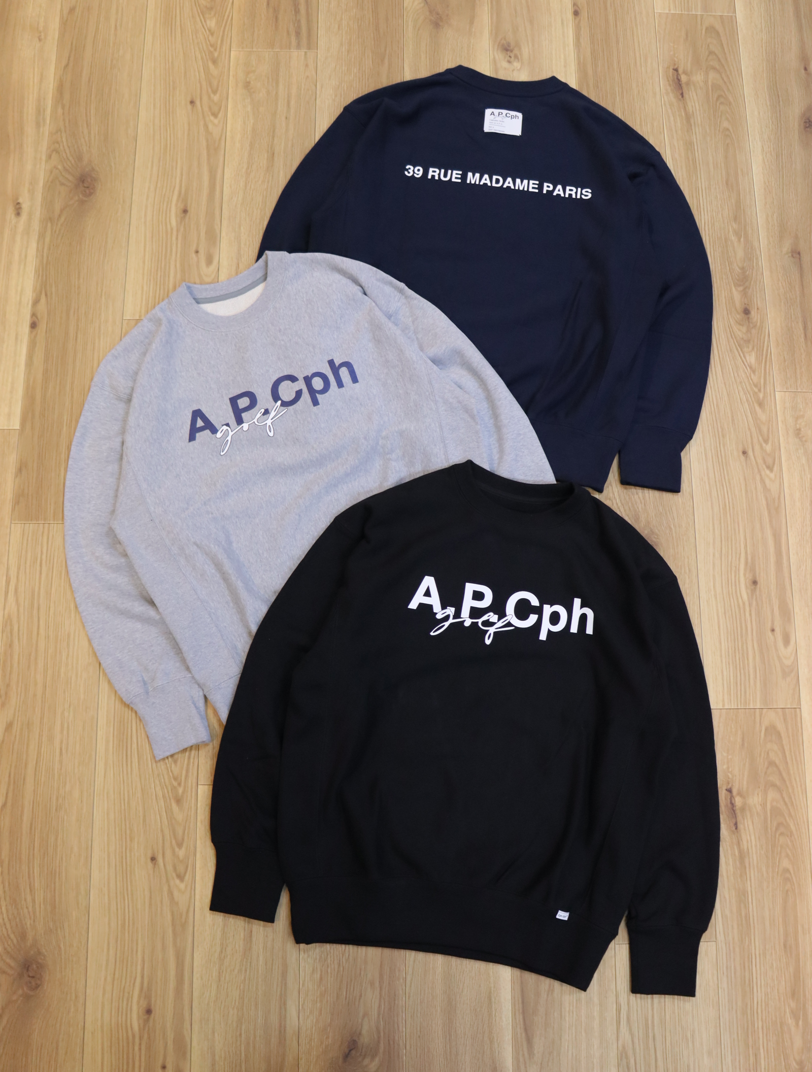 A.P.C.Golf × CAPTAINS HELM GOLF　　「A.P.Cph/Golf SWEAT PULLOVER」 　クルーネックスウェット