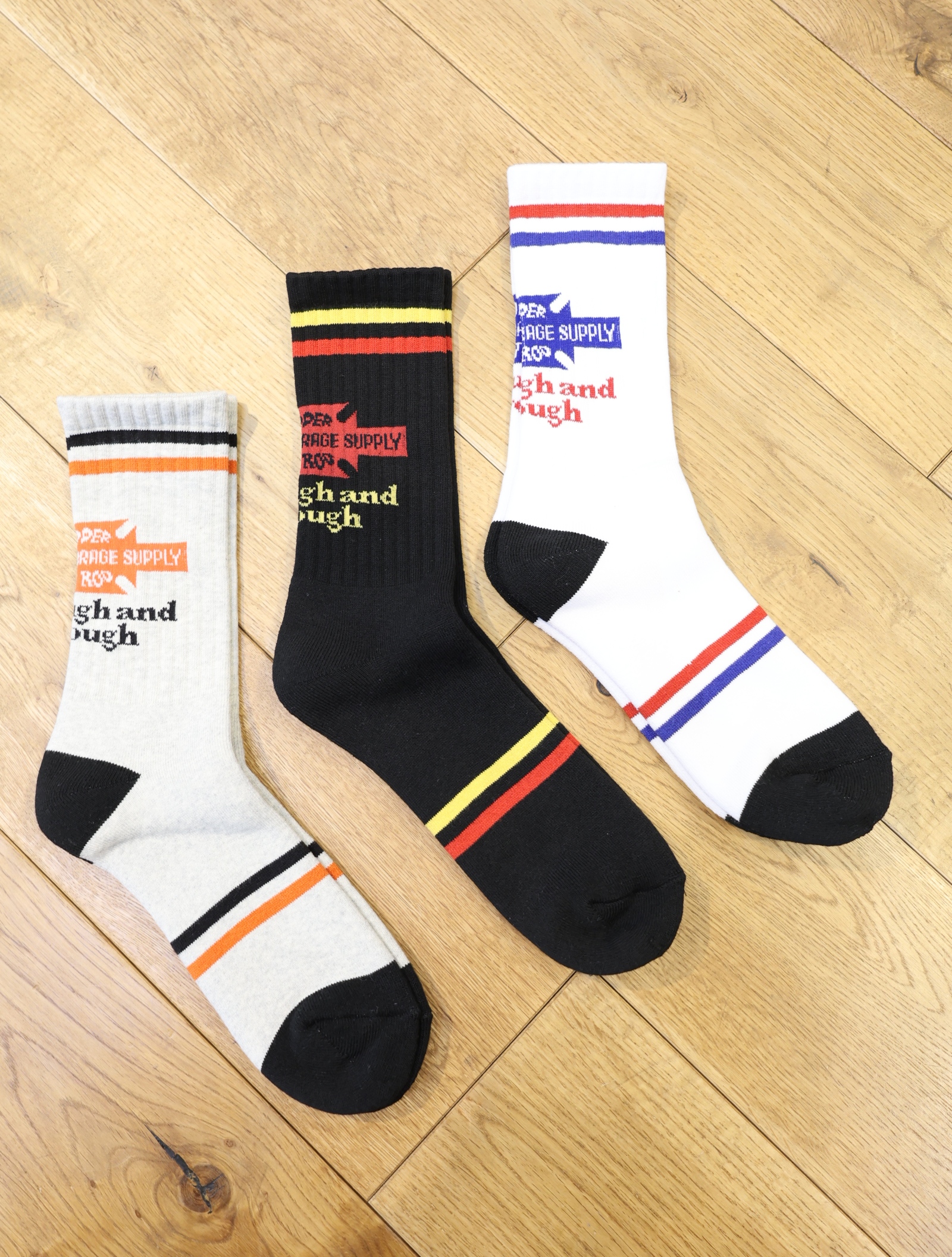 【4月26日 発売！】PORKCHOP GARAGE SUPPLY　「BAR&SHIELD SOX」 　ソックス