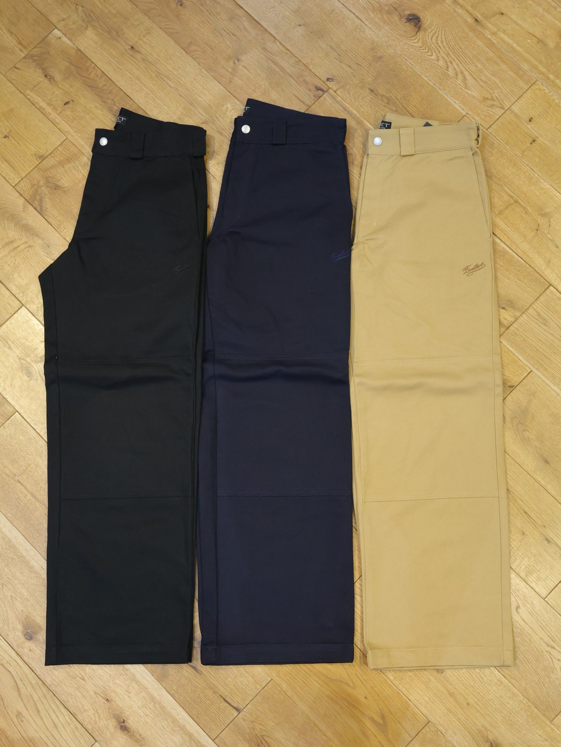 EVILACT 　　「DOUBLE KNEE CHINOS」　ダブルニー ワイドチノパンツ