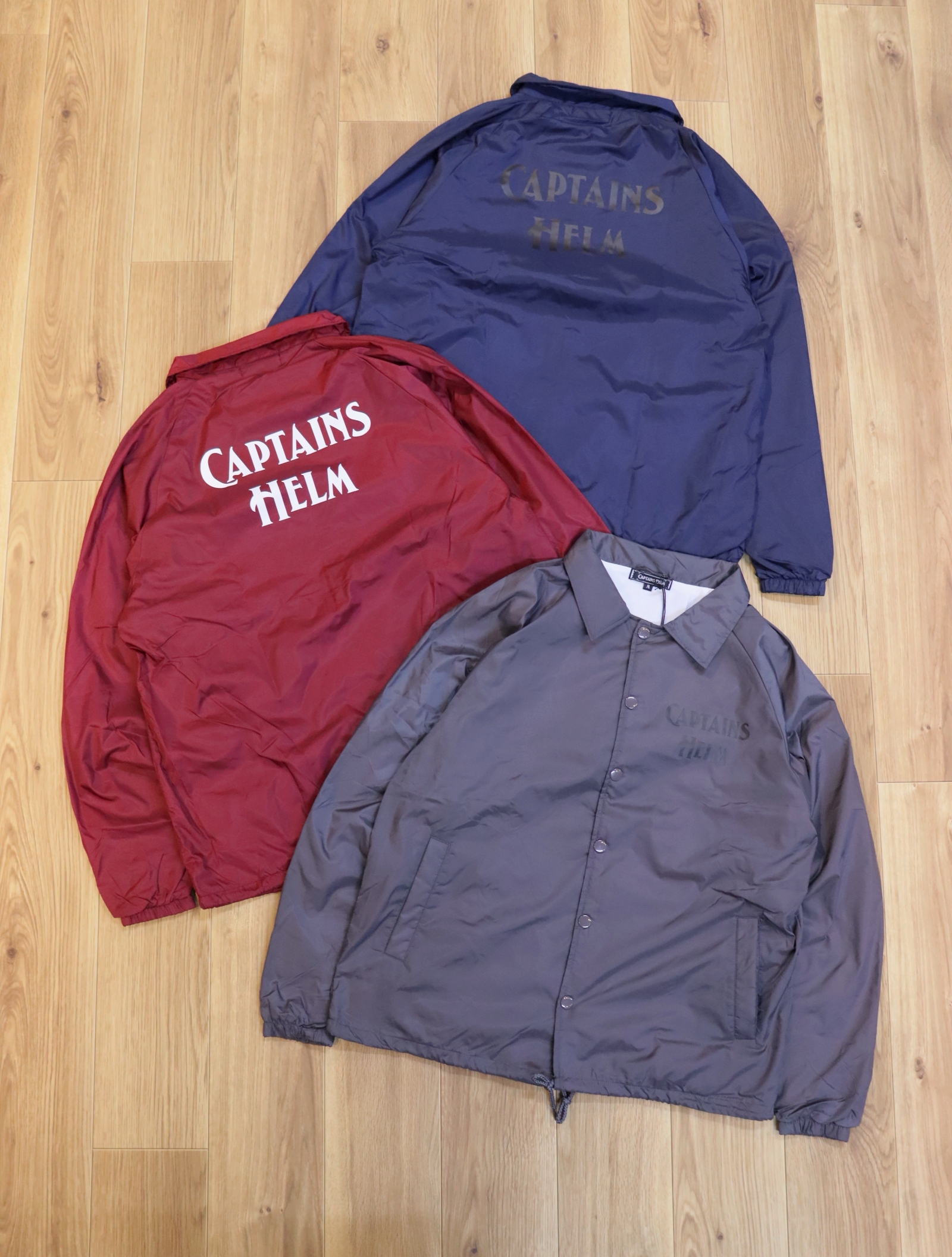 CAPTAINS HELM　　「#LOGO COACH JACKET」  　ナイロン コーチジャケット