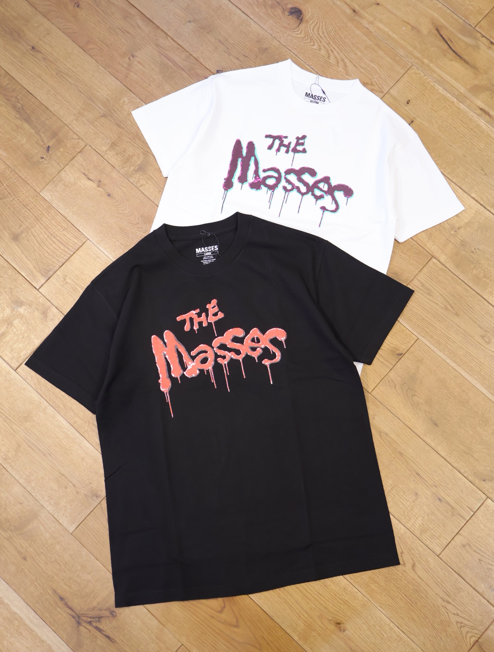 MASSES　　「T-SHIRT FLUKE」　　プリントティーシャツ