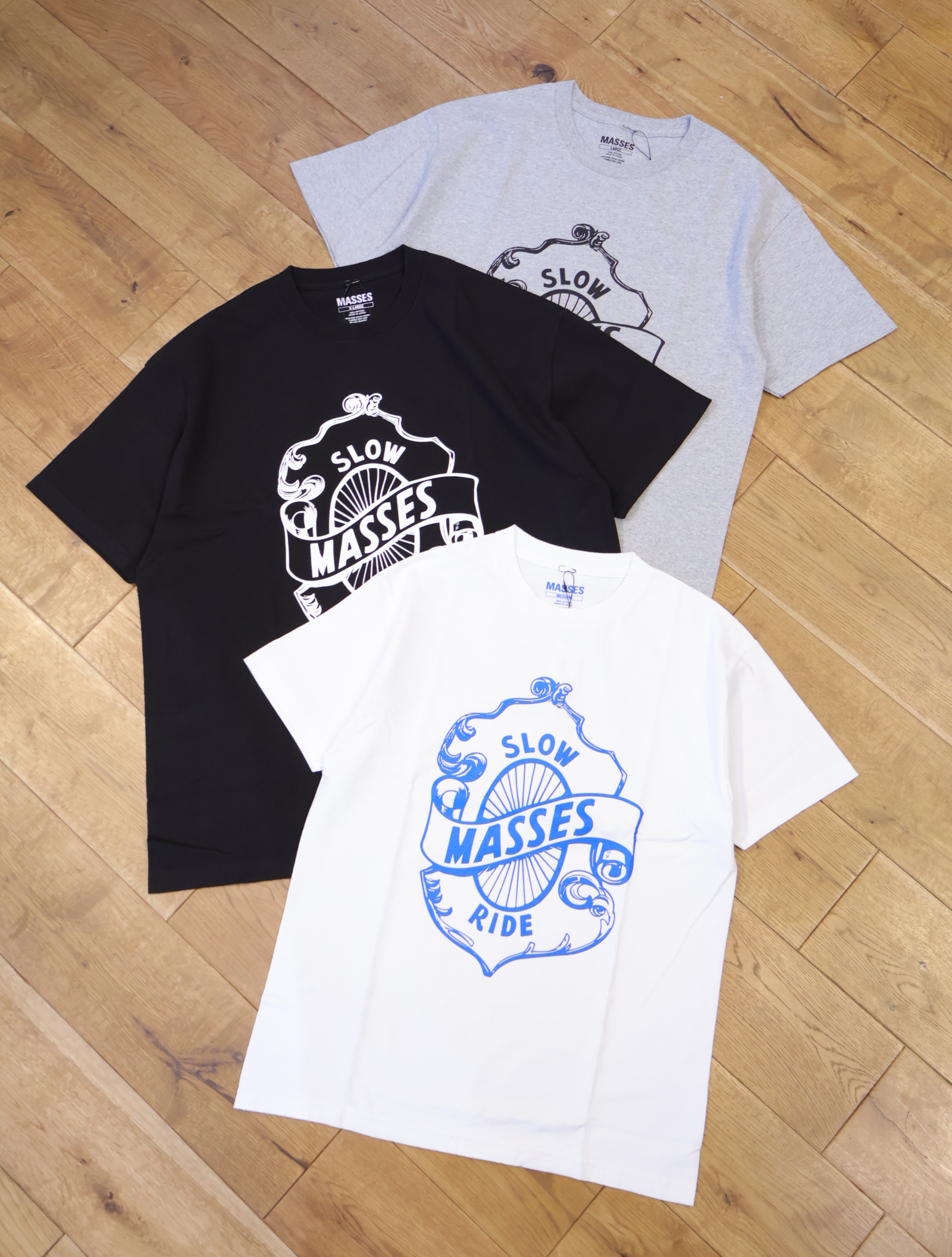 MASSES　　「T-SHIRT SLOW RIDE」　　プリントティーシャツ