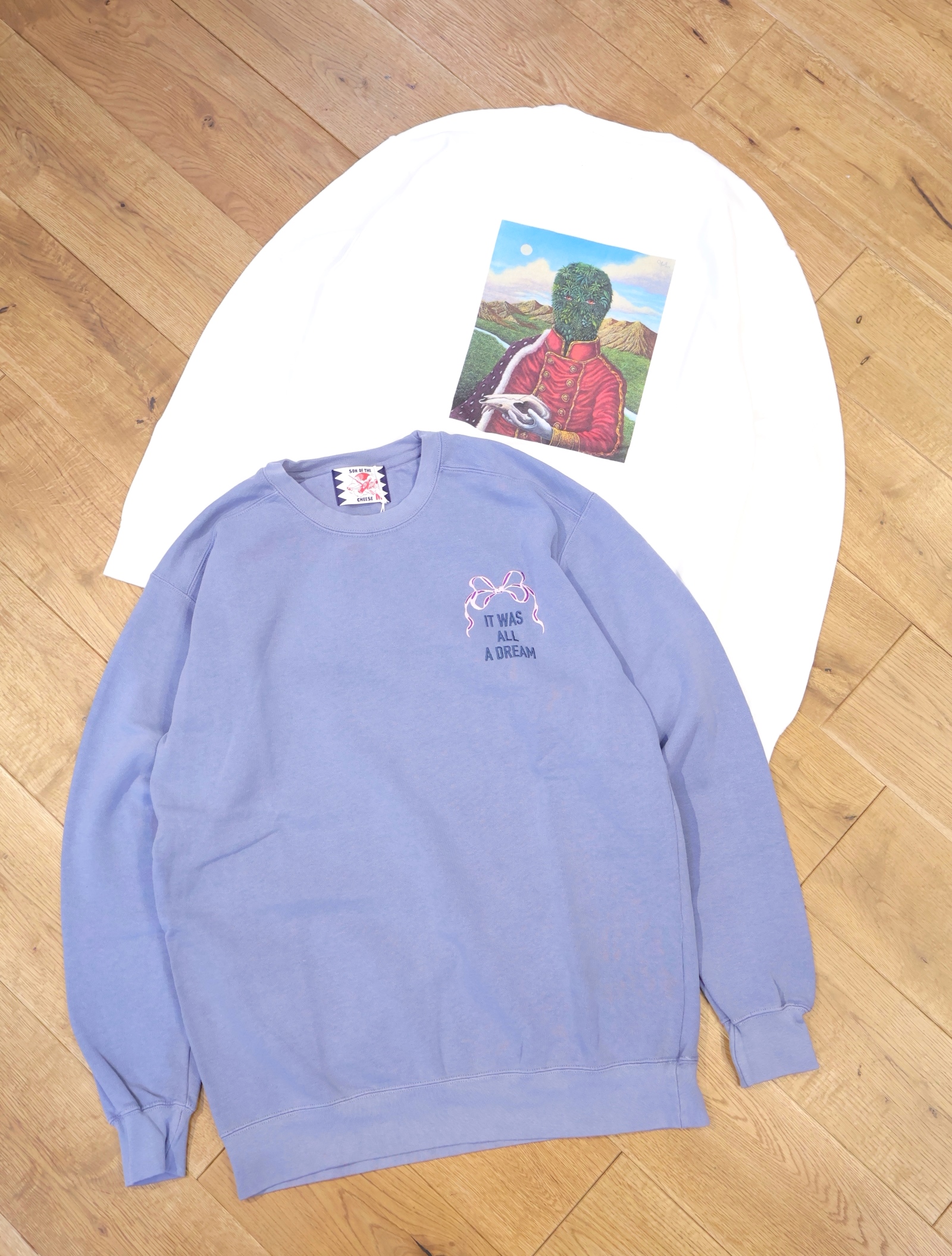 SON OF THE CHEESE × YUI SAKAMOTO　「KING CREWNECK SWEATSHIRT」　 クルーネックスウェット