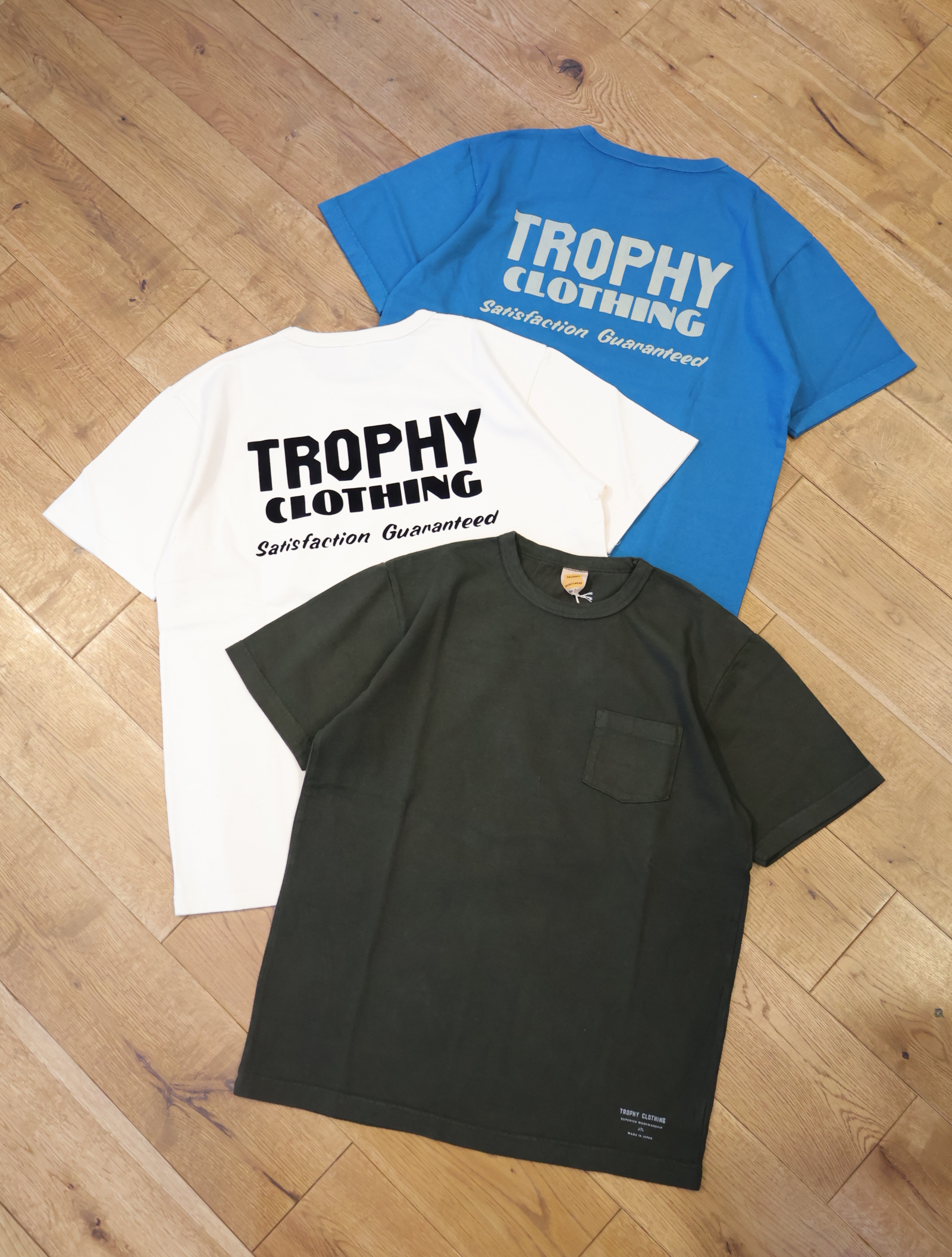 TROPHY CLOTHING　　「Block Logo OD Tee」　プリントティーシャツ