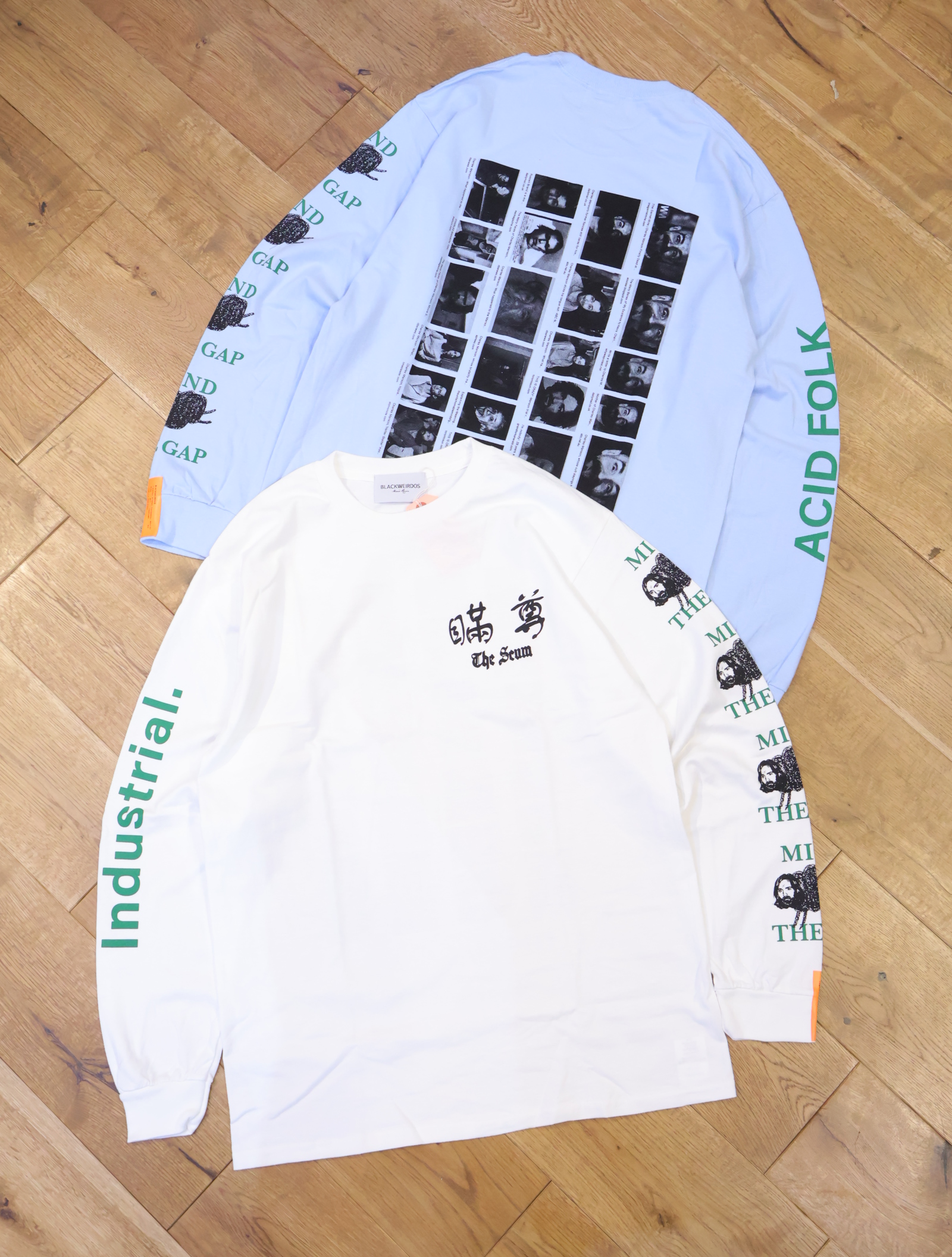 Black Weirdos 　「M-Scum LS Tee」　プリントロングスリーブティーシャツ