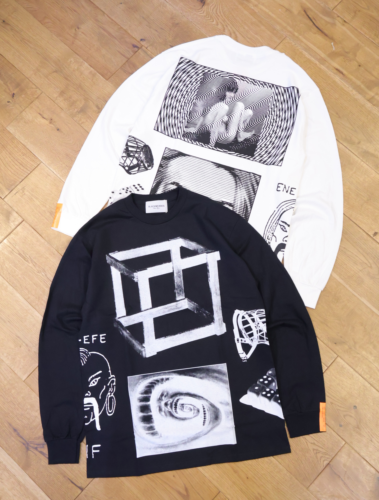 Black Weirdos 　「Full Panel LS Tee」　プリントロングスリーブティーシャツ