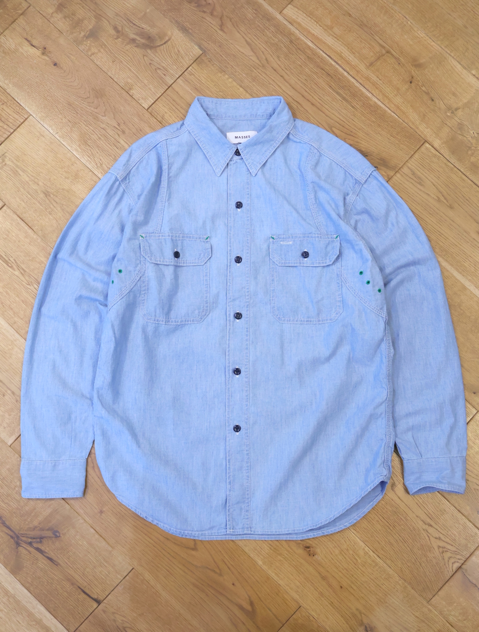 MASSES　「CHAMBRAY WORK SHIRT」　シャンブレーシャツ