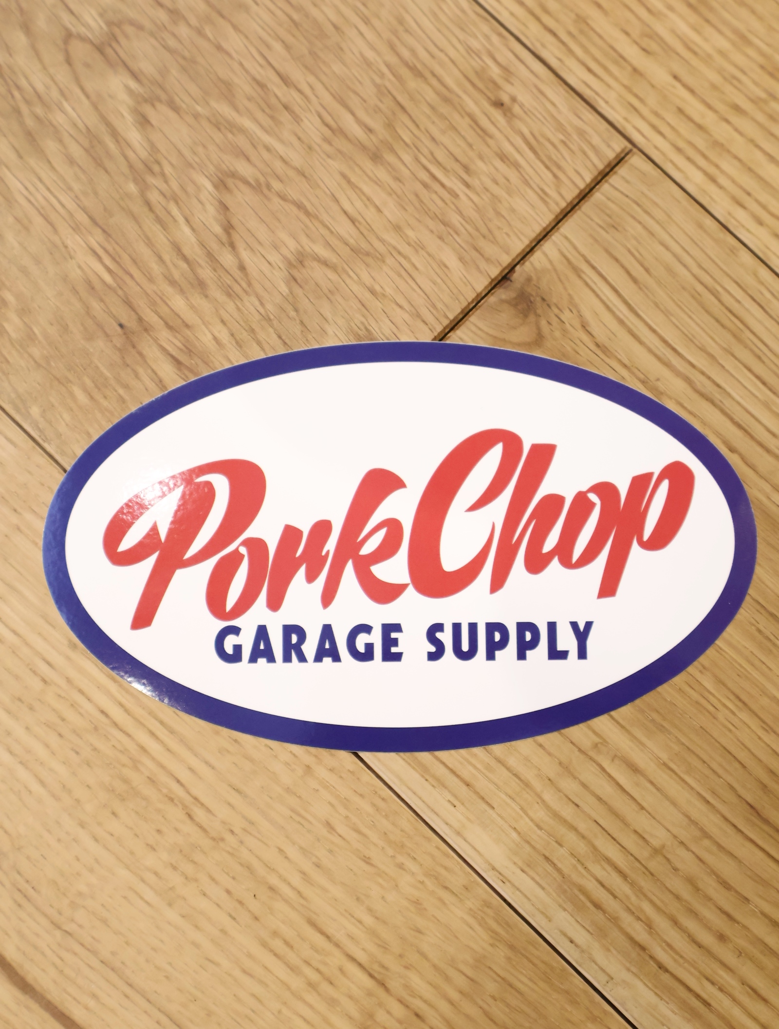 PORKCHOP GARAGE SUPPLY　　「OVAL TRICO STICKER 〈LARGE〉」 　ステッカー