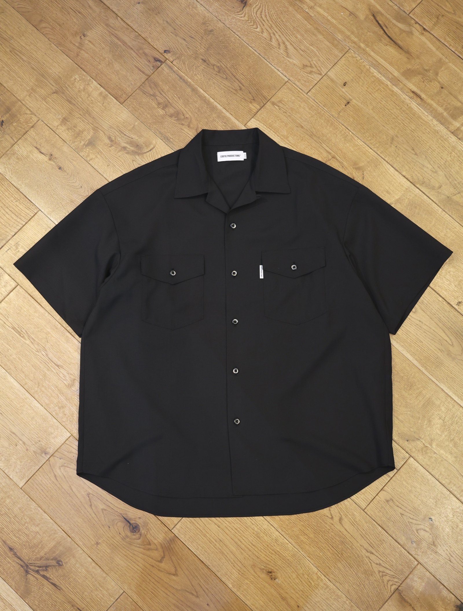 COOTIE　　「T/W S/S Scout Shirt <PLAIN>」　オープンカラー スカウトシャツ