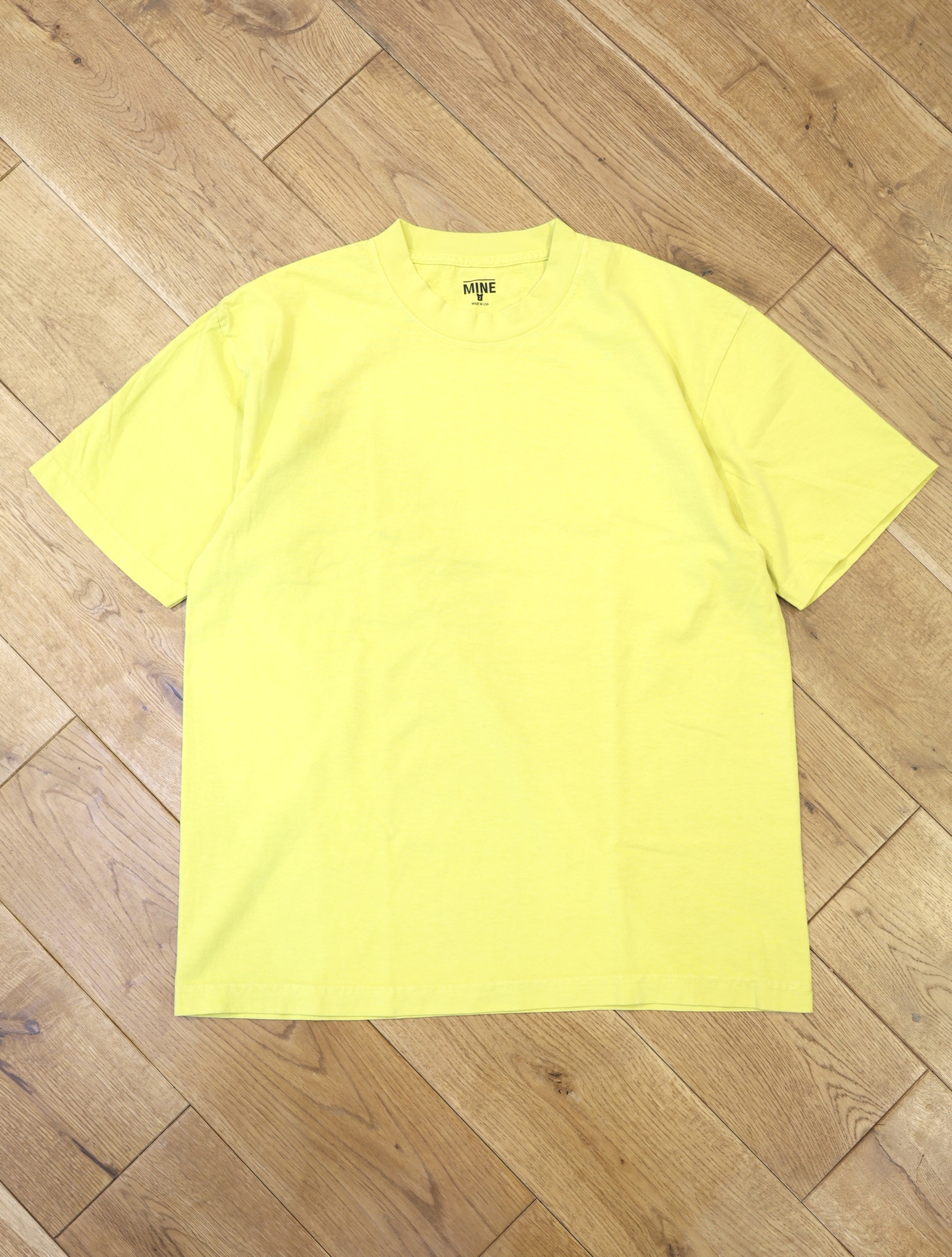 MINE 「 2026 LIMITED PD COLOR (WHITE LABEL) 」　ピグメントダイ クルーネックティーシャツ