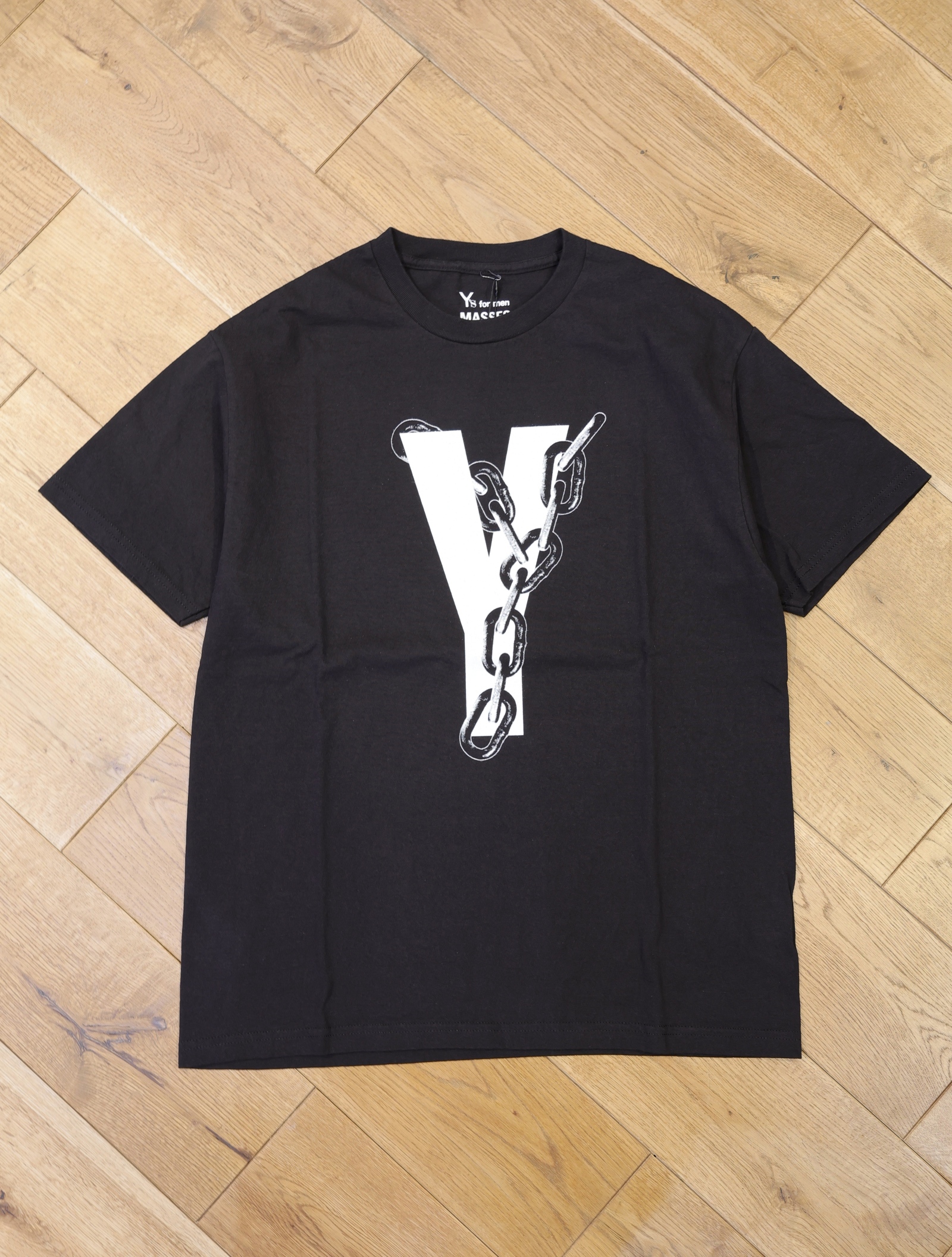 MASSES × Y's for men　「ROUND BODY SHORT SLV C / CHAIN Y」　　プリントティーシャツ