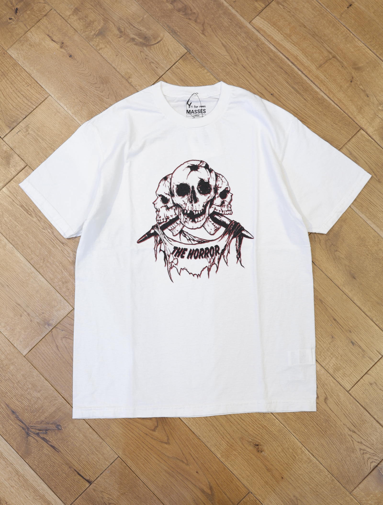 MASSES × Y's for men　「ROUND BODY SHORT SLV A / BULLET」　　プリントティーシャツ